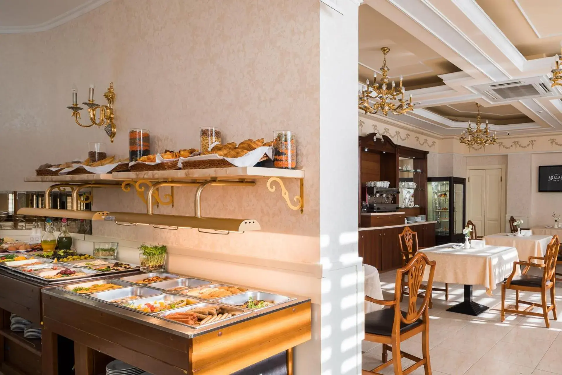 Buffet breakfast in Mozart Hotel Buffet breakfast in Mozart Hotel