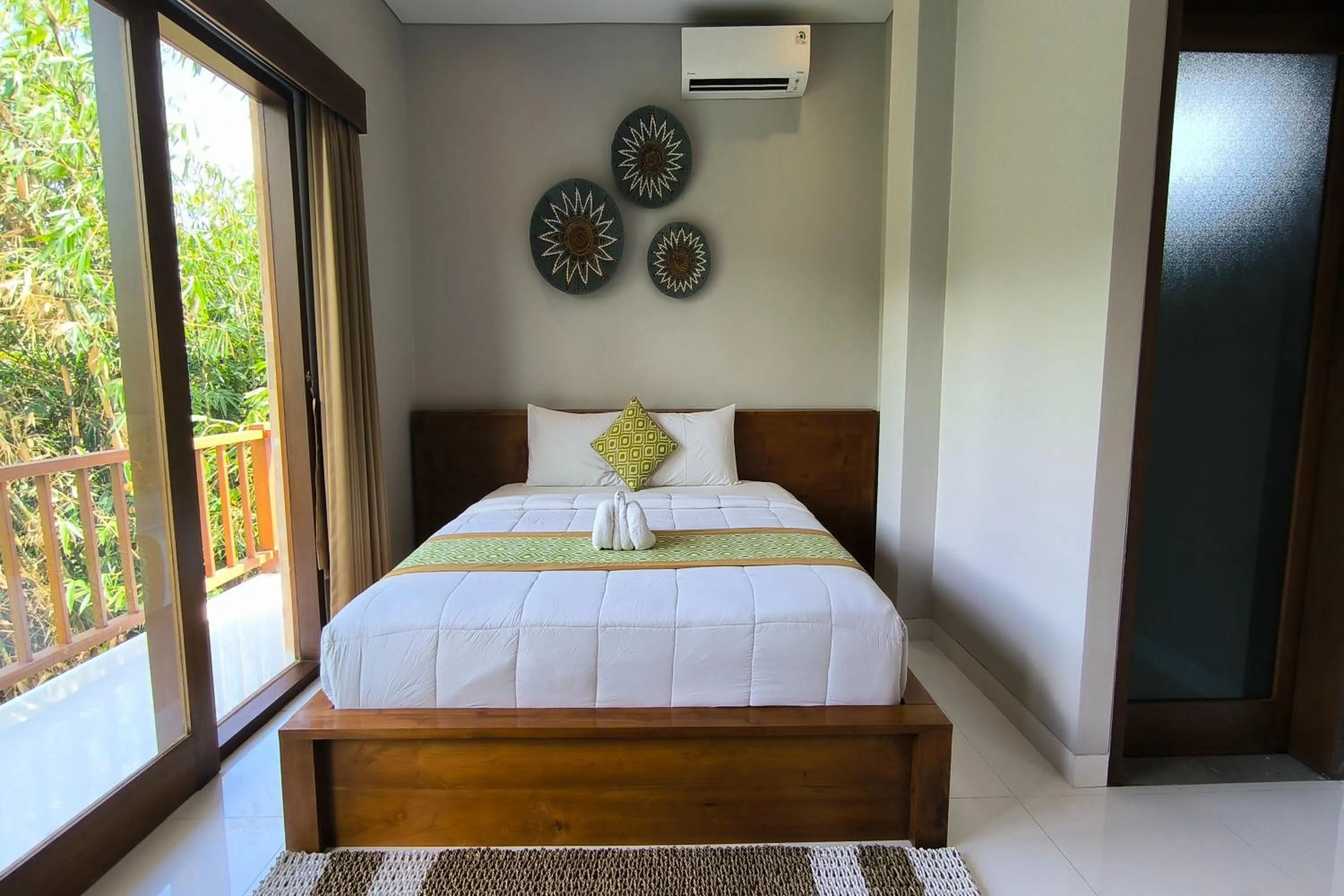 Bed in Bhuana Shanti Homestay Ubud