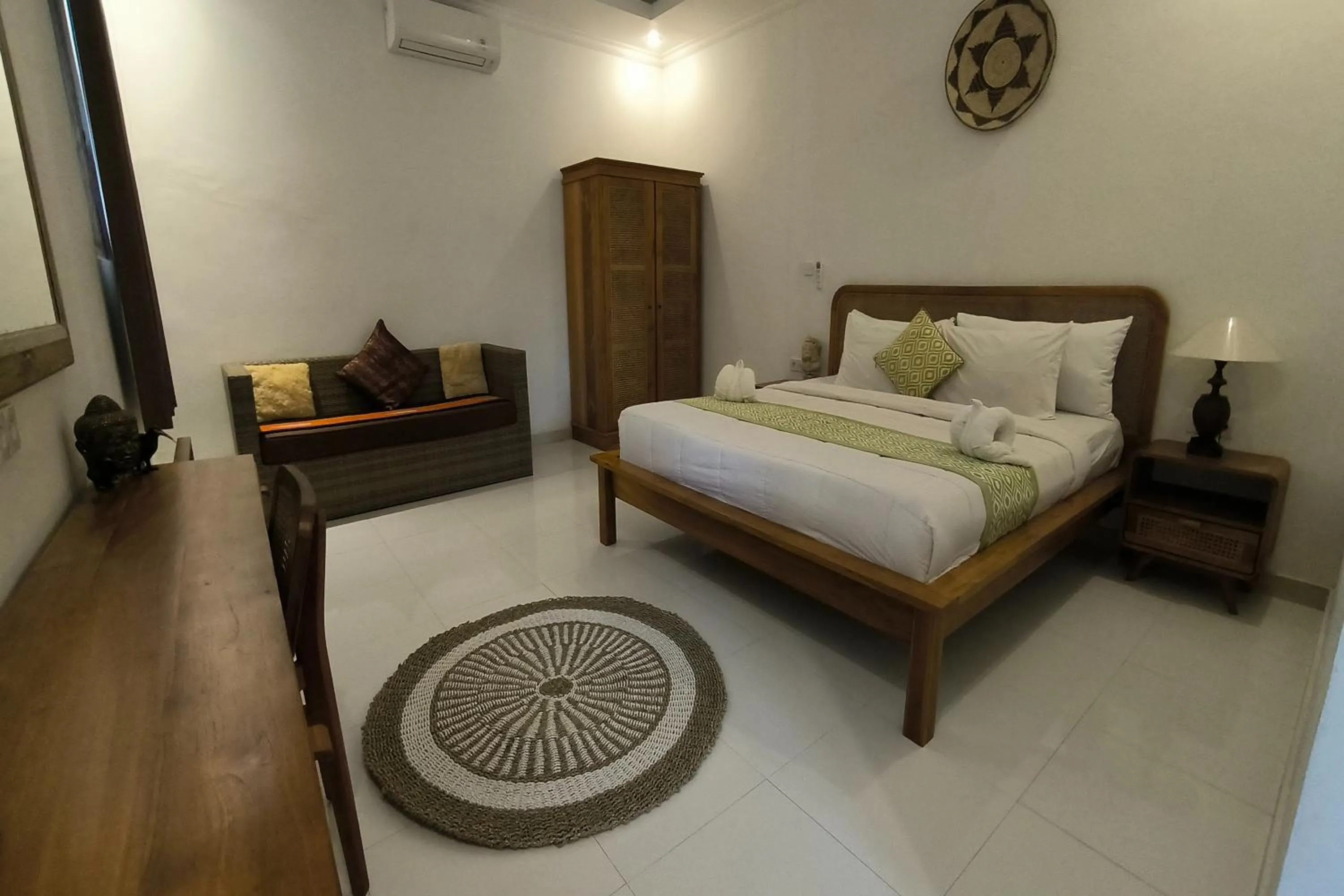 Bed in Bhuana Shanti Homestay Ubud