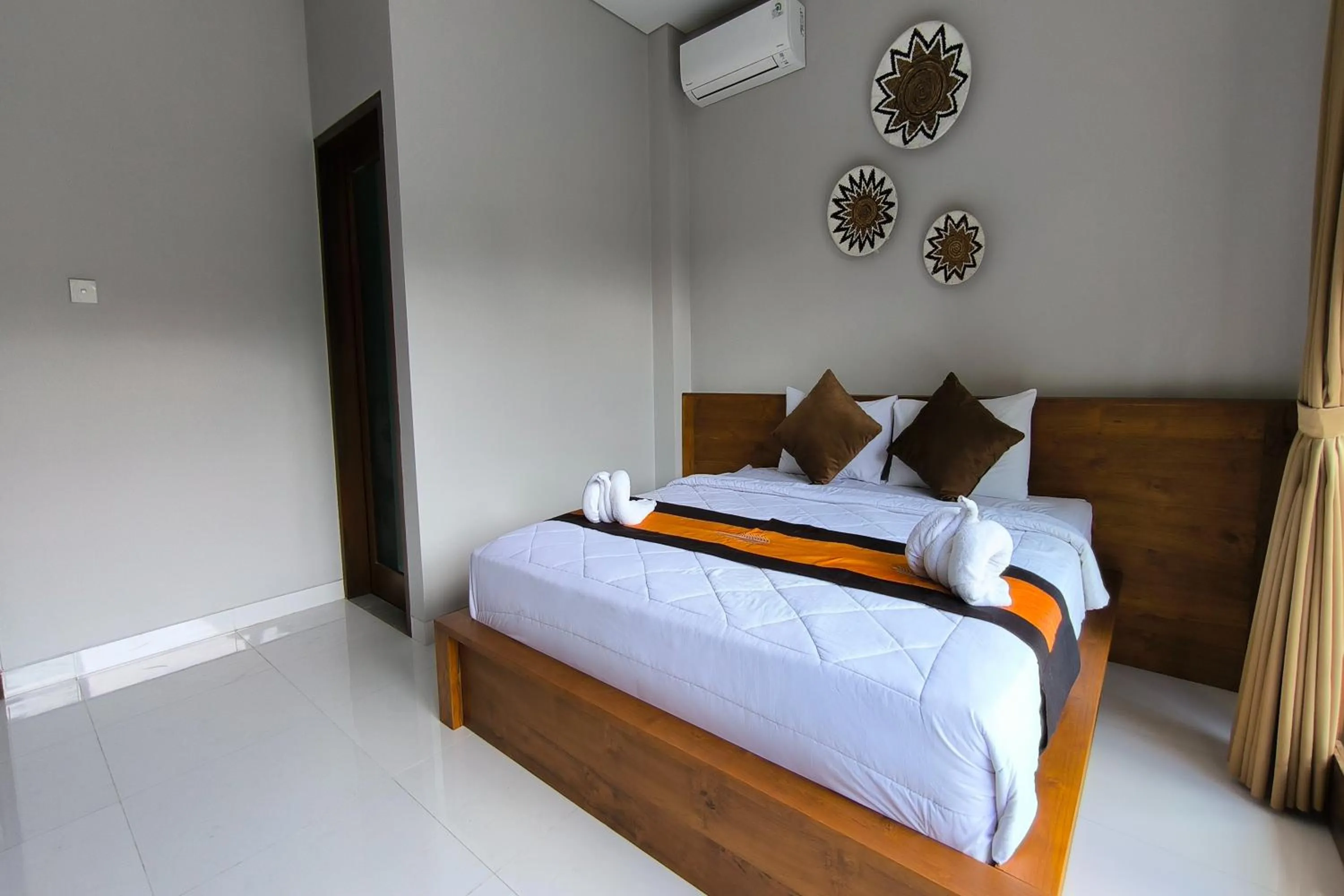 Bed in Bhuana Shanti Homestay Ubud
