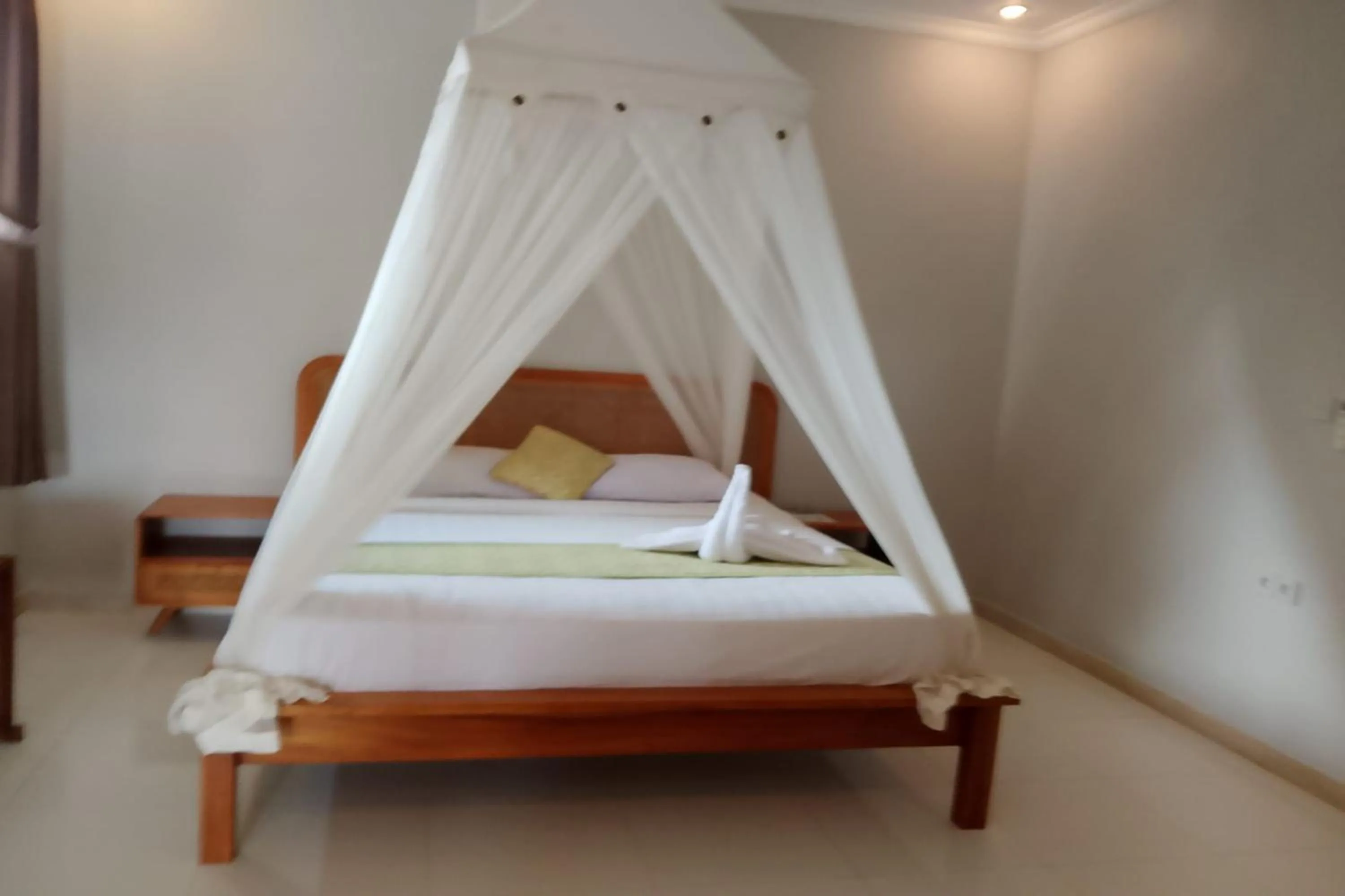 Bed in Bhuana Shanti Homestay Ubud