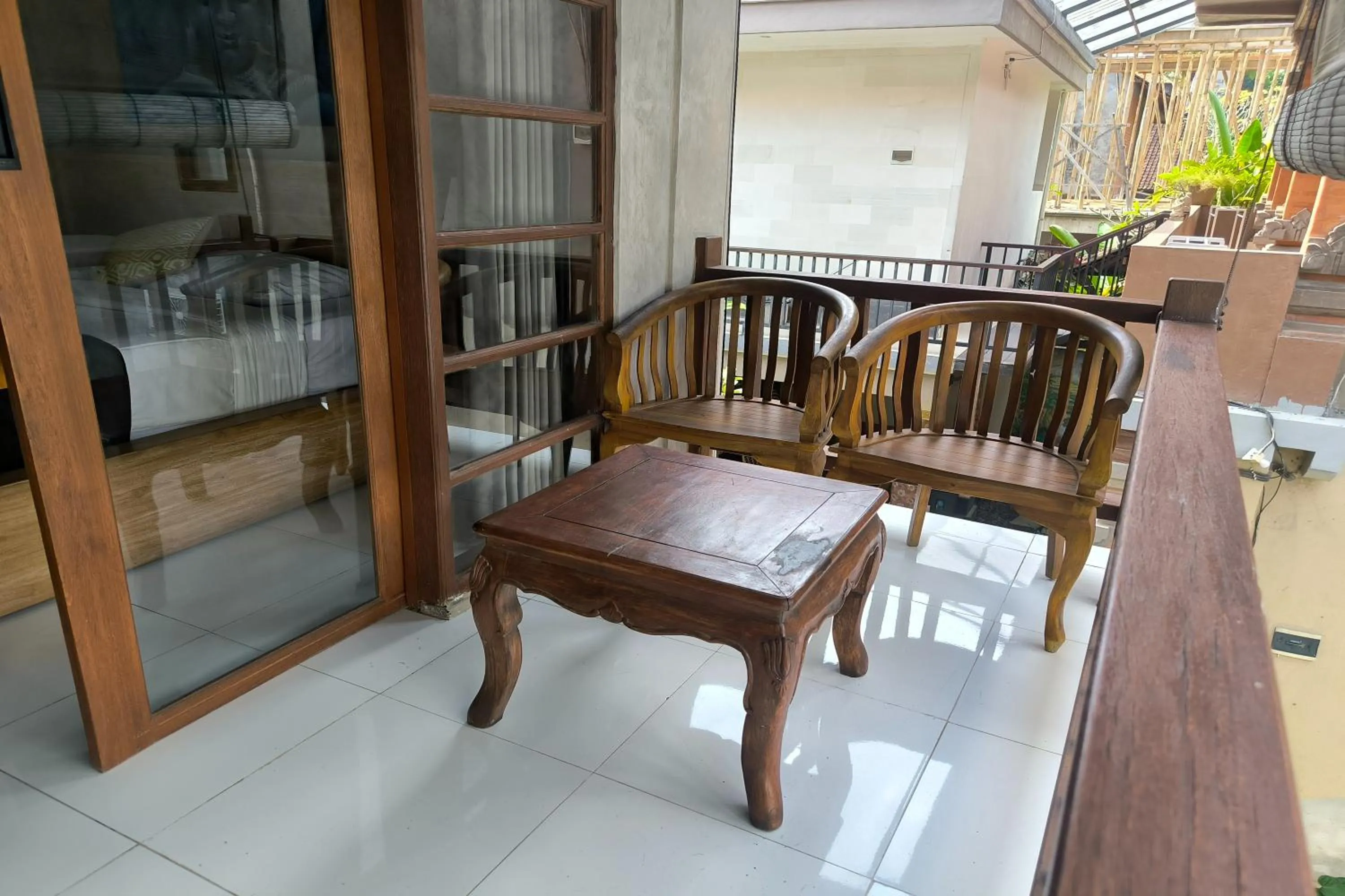 Seating area in Bhuana Shanti Homestay Ubud