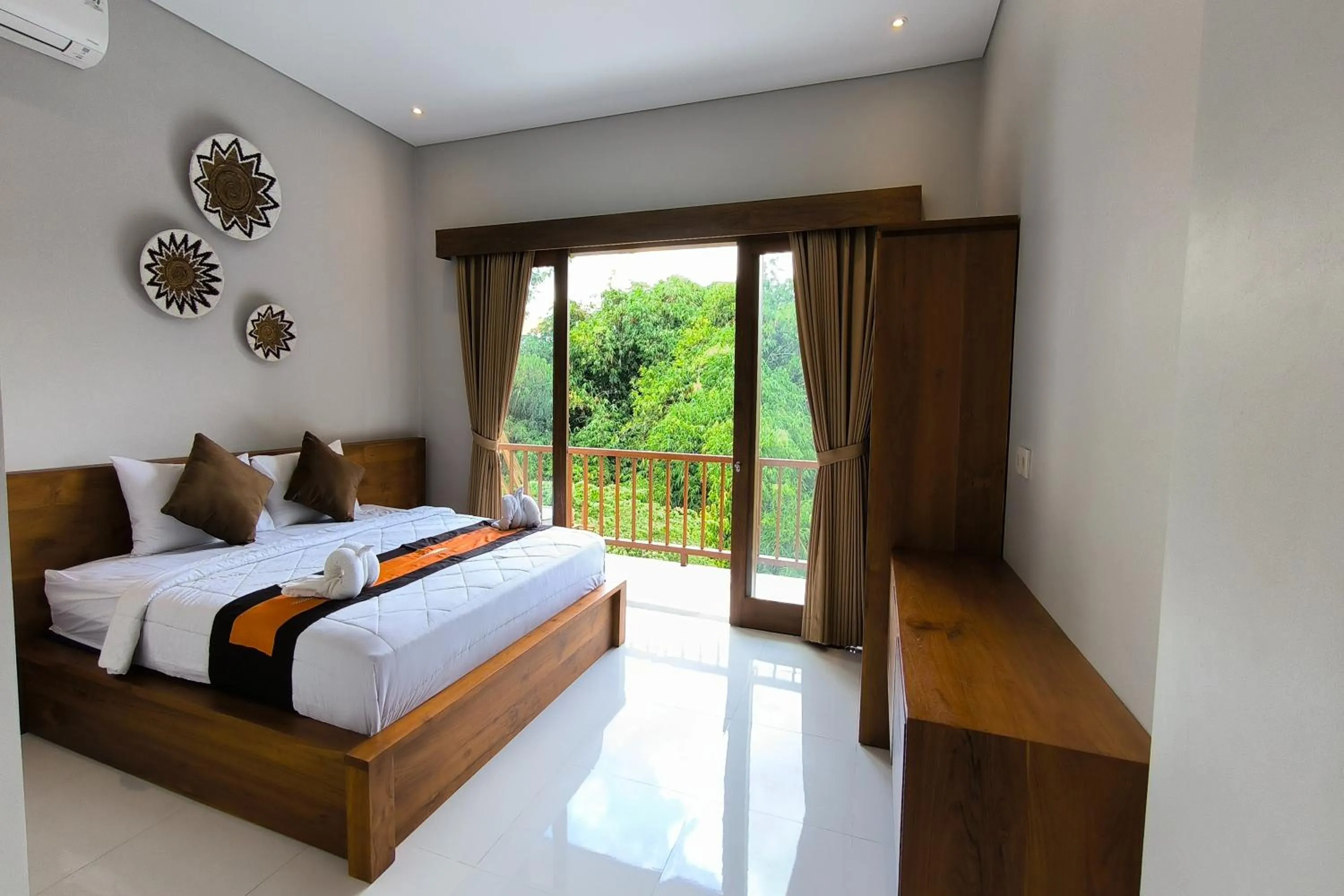 Bed in Bhuana Shanti Homestay Ubud
