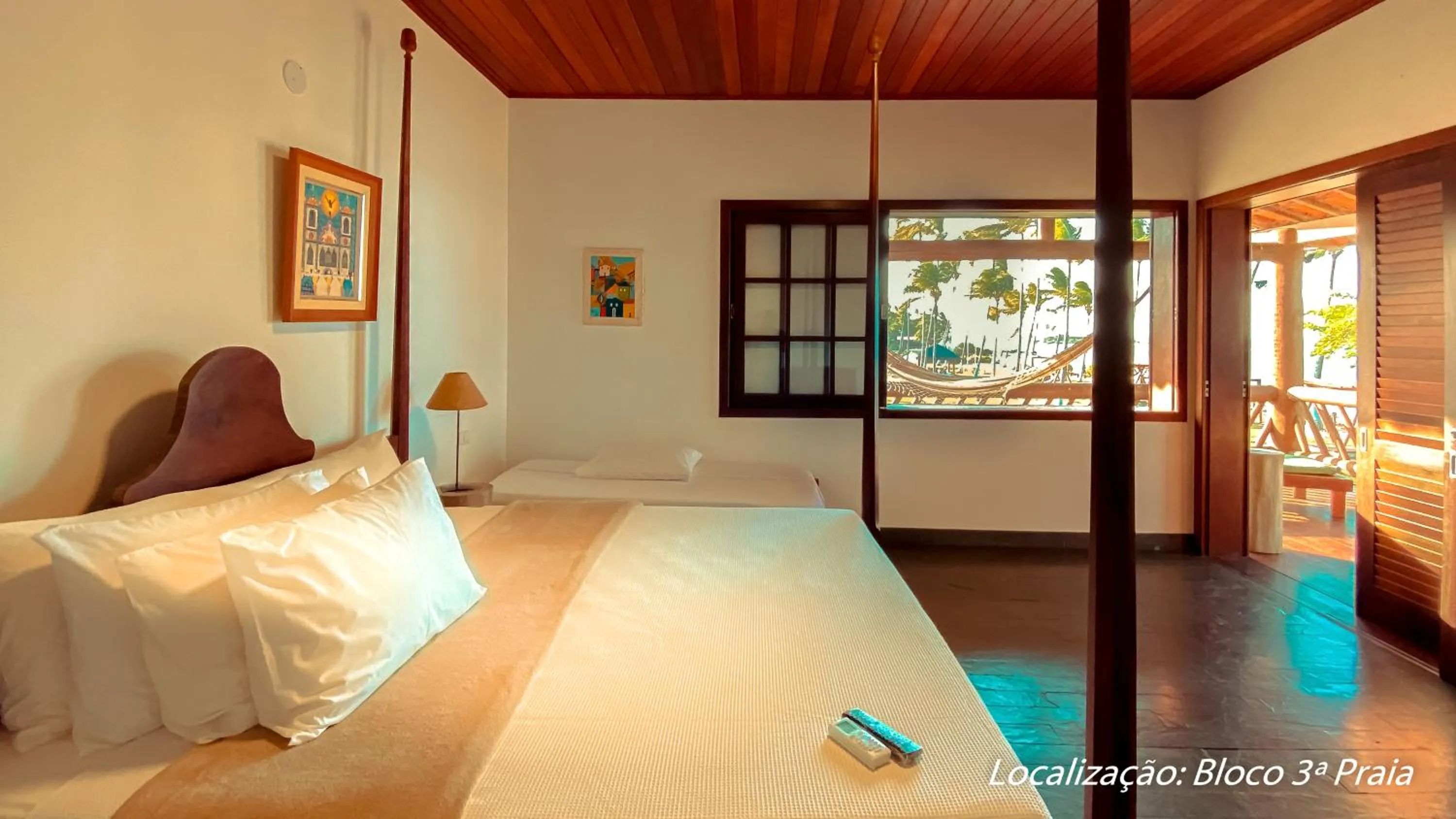 Bed in Pousada Caeira