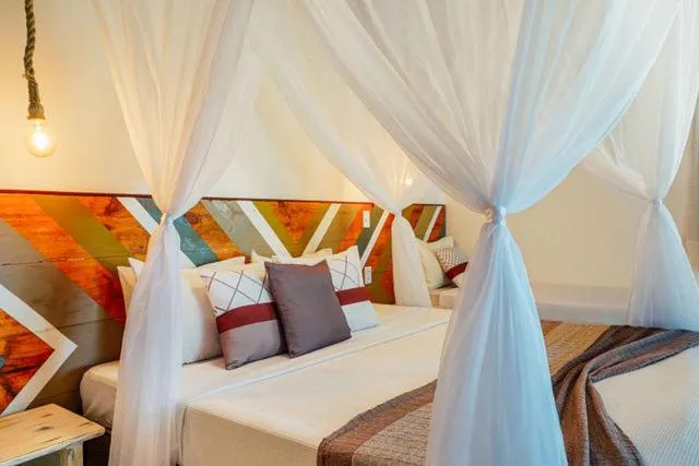 Bed in Pousada Caeira