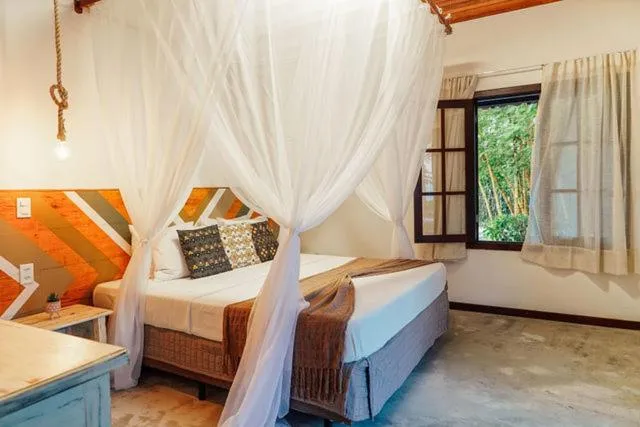 Bed in Pousada Caeira