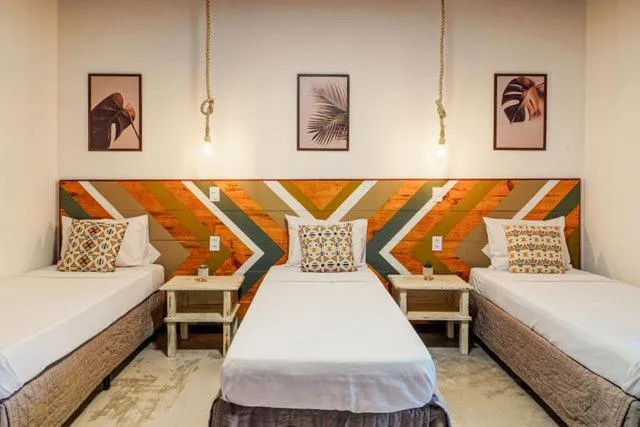 Bed in Pousada Caeira