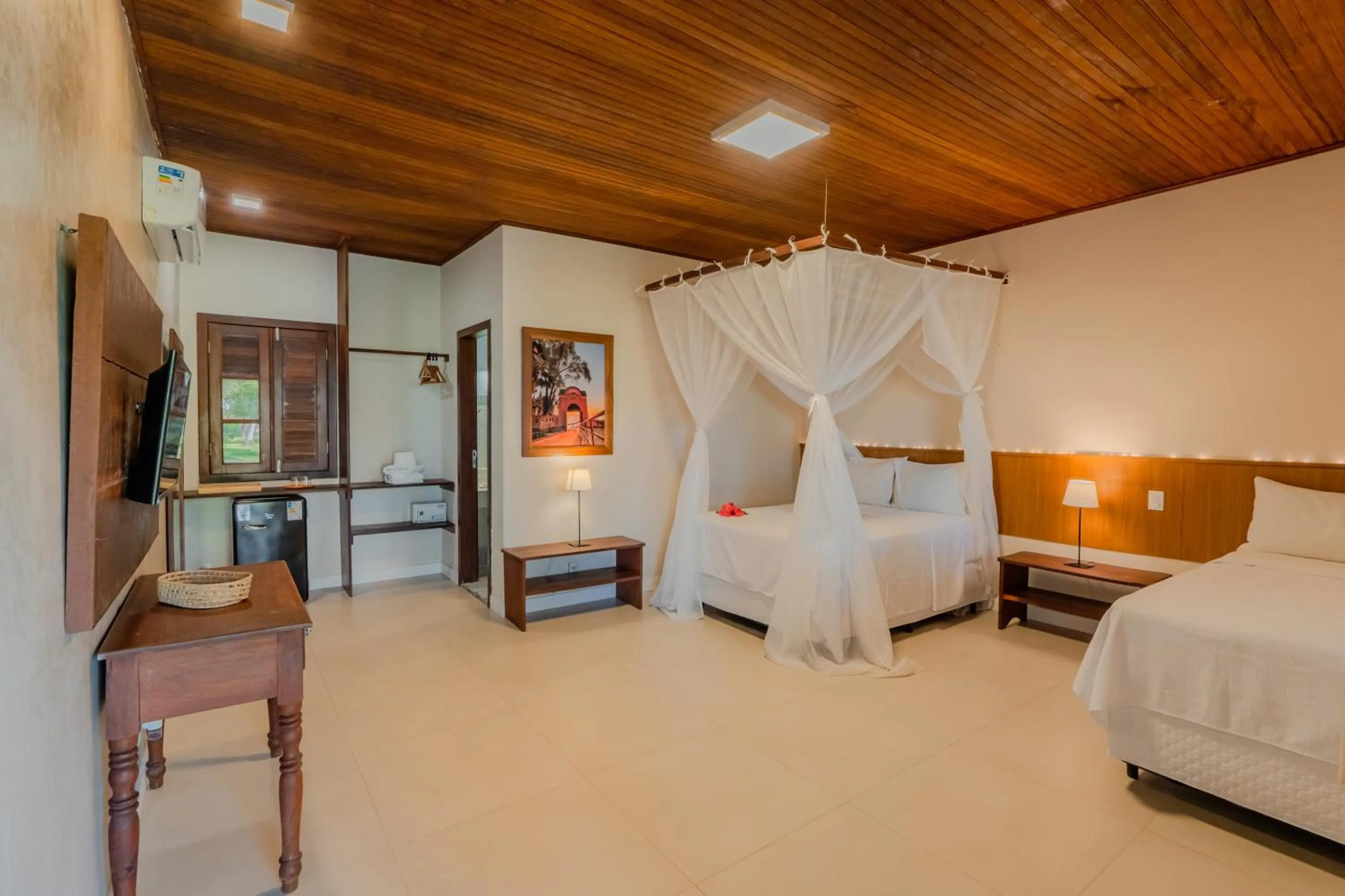 Bed in Pousada Caeira