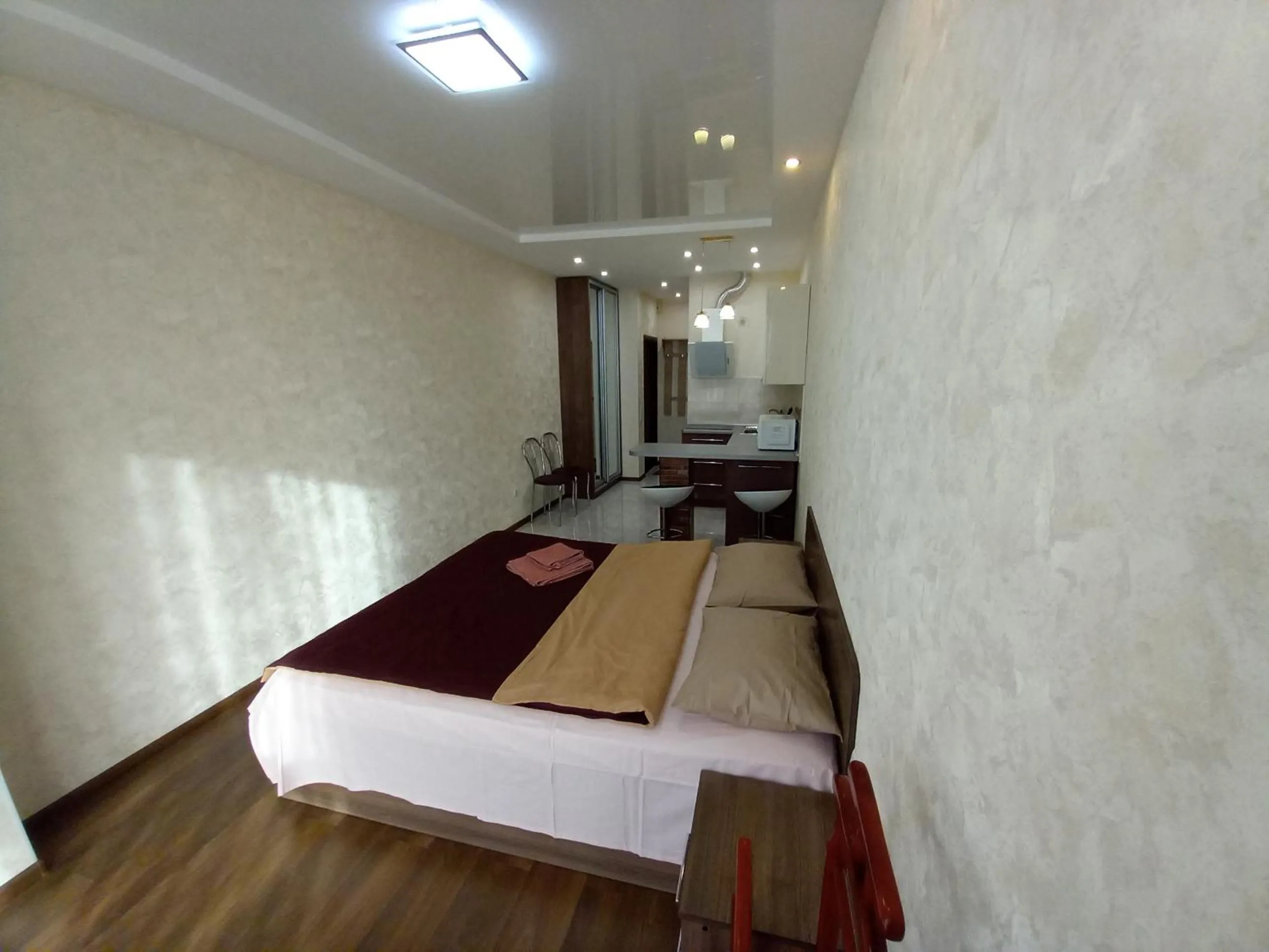 Bed in Smart Apartments Drahomanova 2А