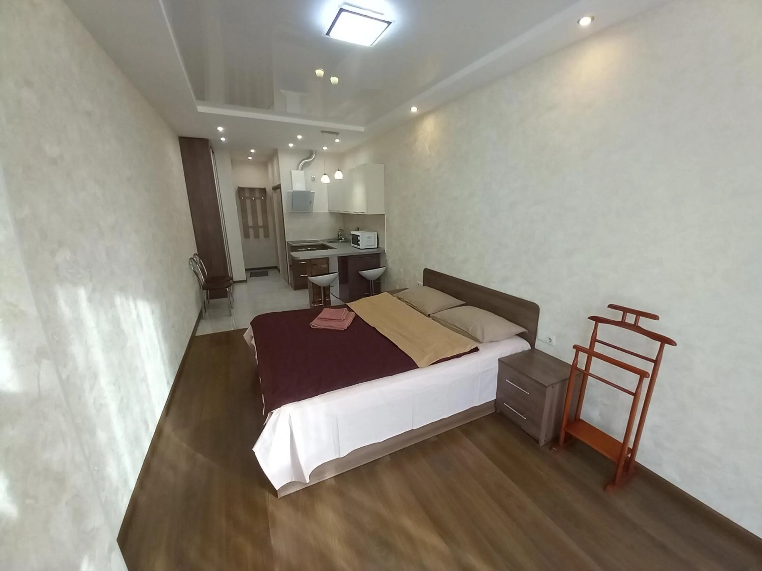 Bed in Smart Apartments Drahomanova 2А