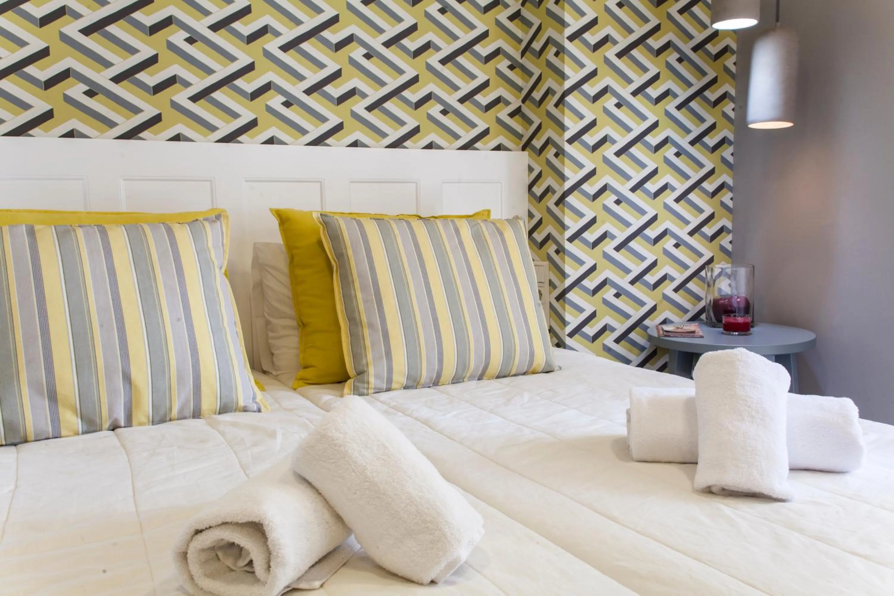 Bed in Candia Studios & Rooms