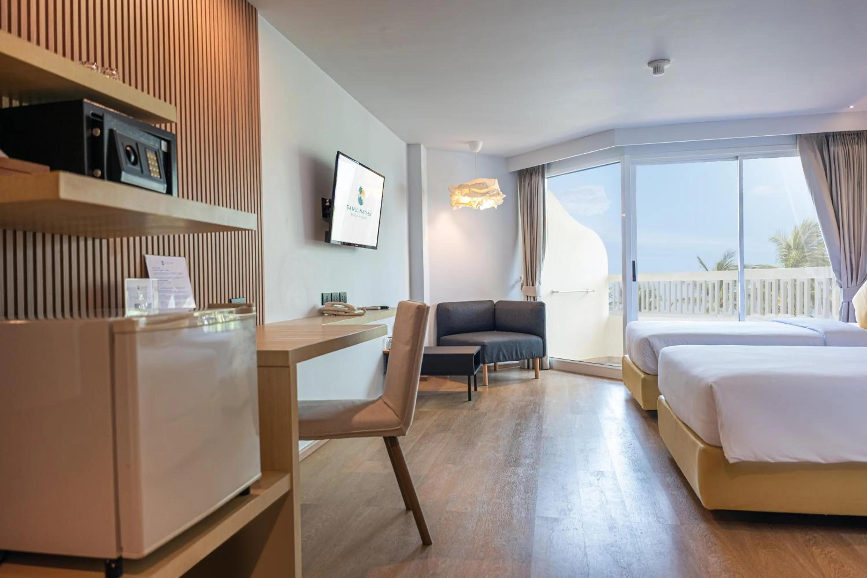 Bed in Samui Natien Resort