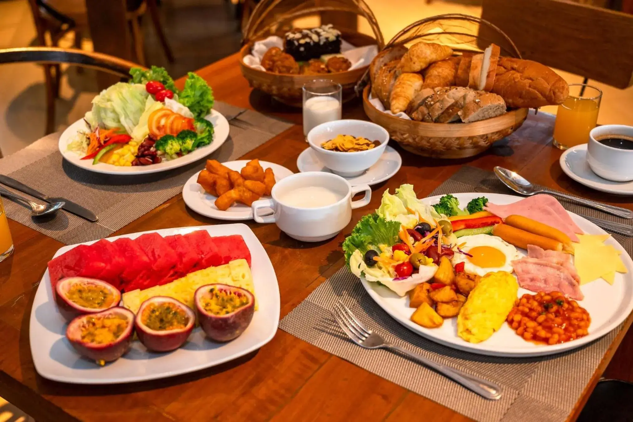 Buffet breakfast in Kacha Resort & Spa, Koh Chang Buffet breakfast in Kacha Resort & Spa, Koh Chang