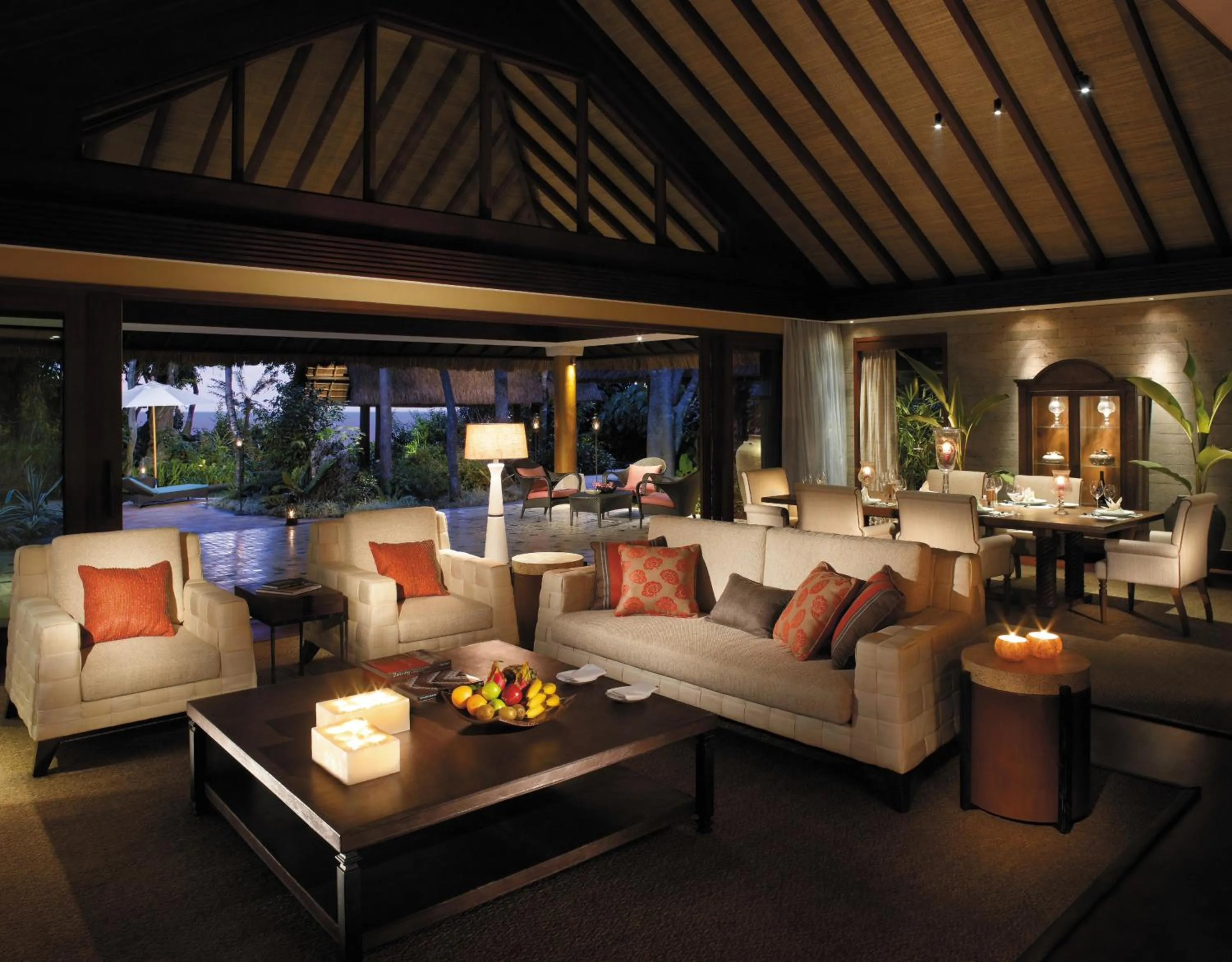 Seating area in Shangri-La Boracay