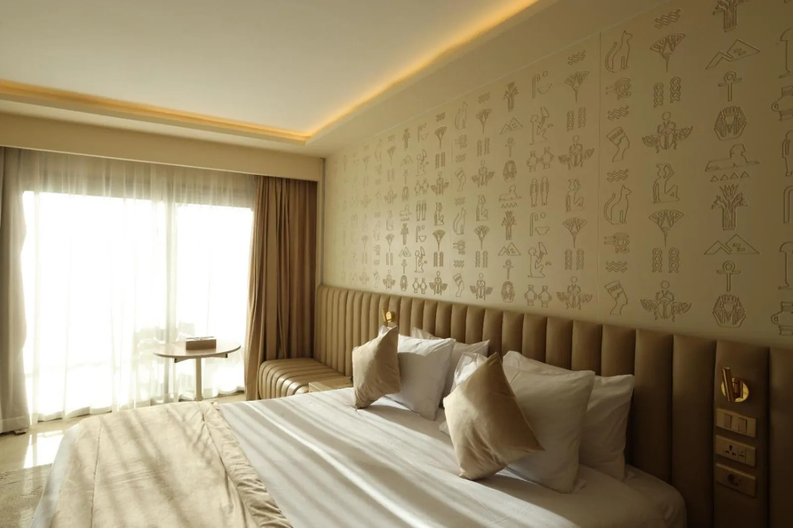 Bed in Pyramids Park Resort Cairo