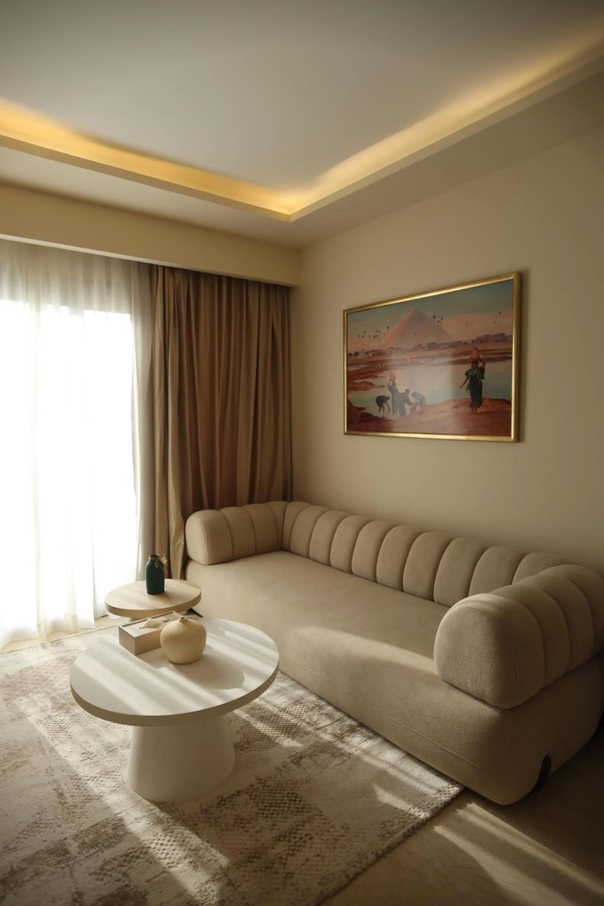 Seating area in Pyramids Park Resort Cairo