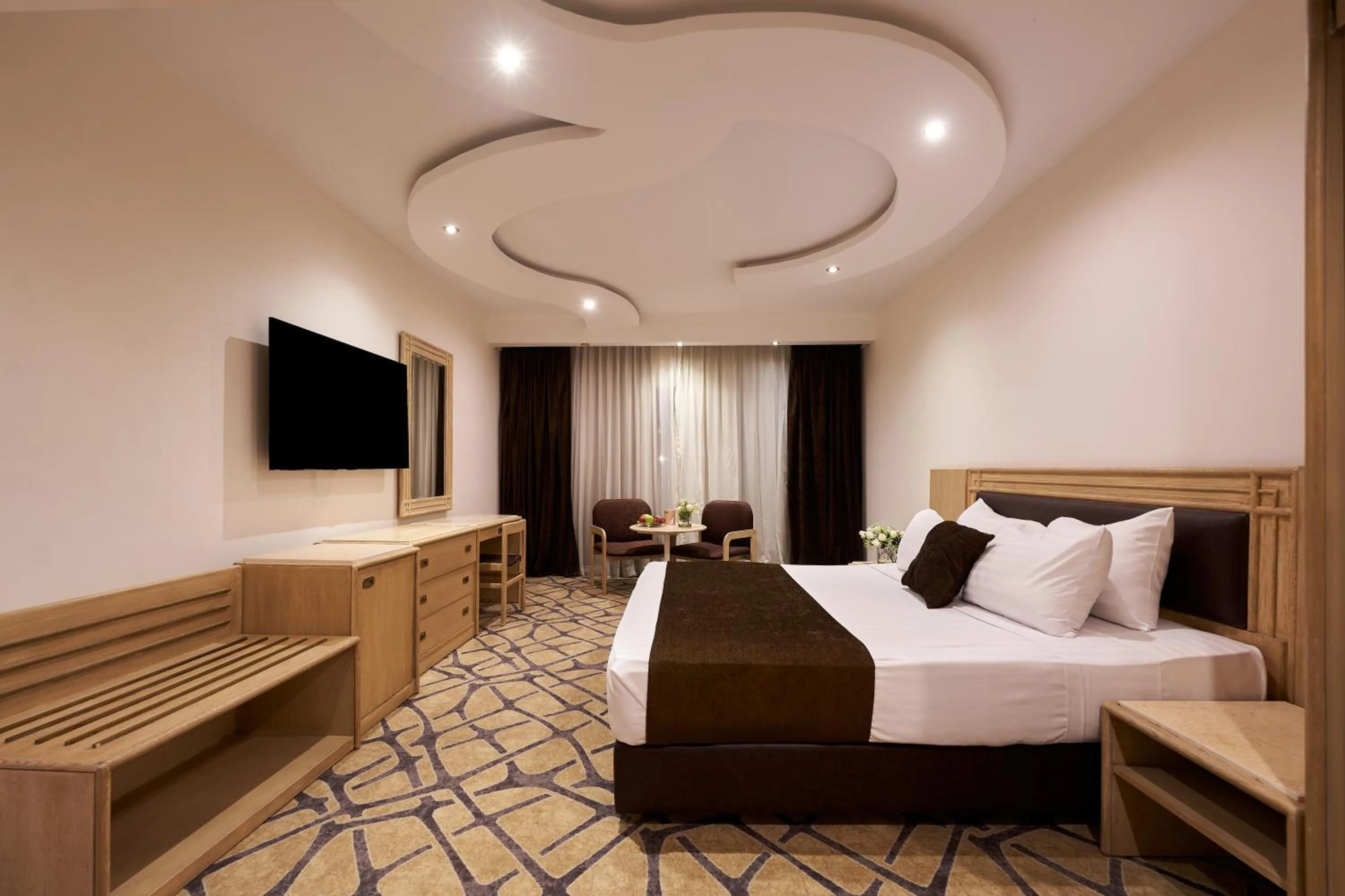 Bed in Pyramids Park Resort Cairo