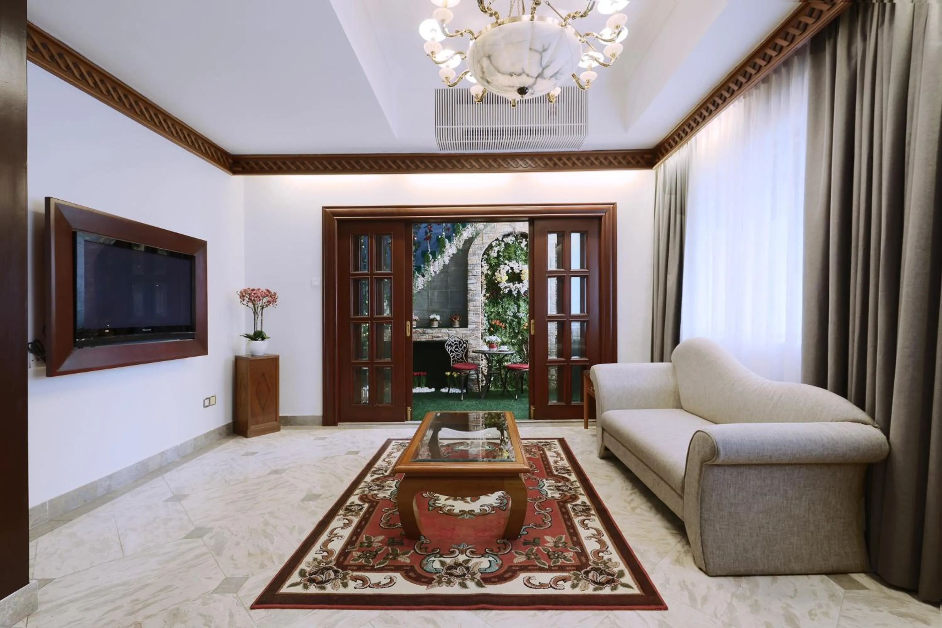 Seating area in The Jesselton Hotel