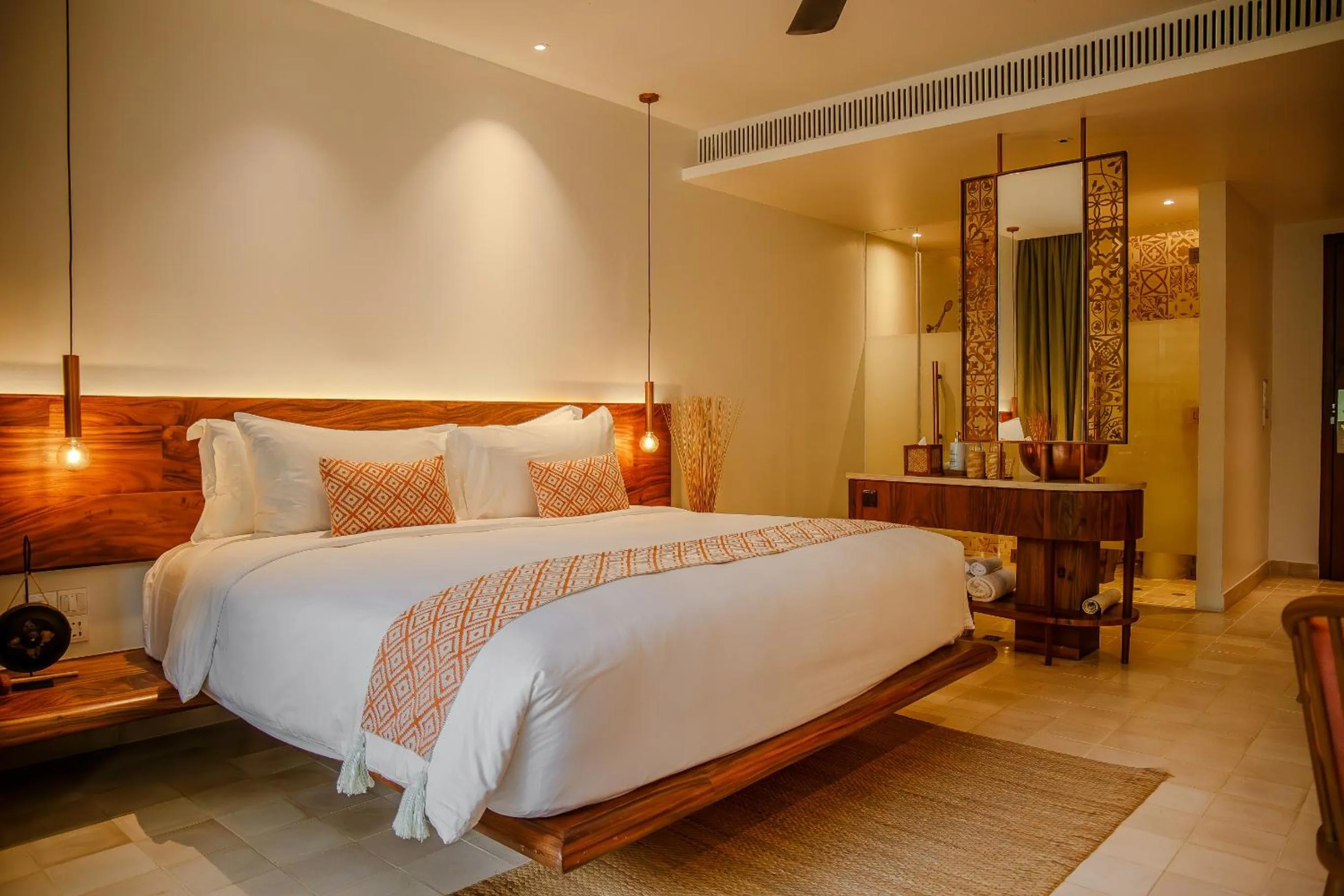 Bedroom, Bed in FCC Angkor by Avani