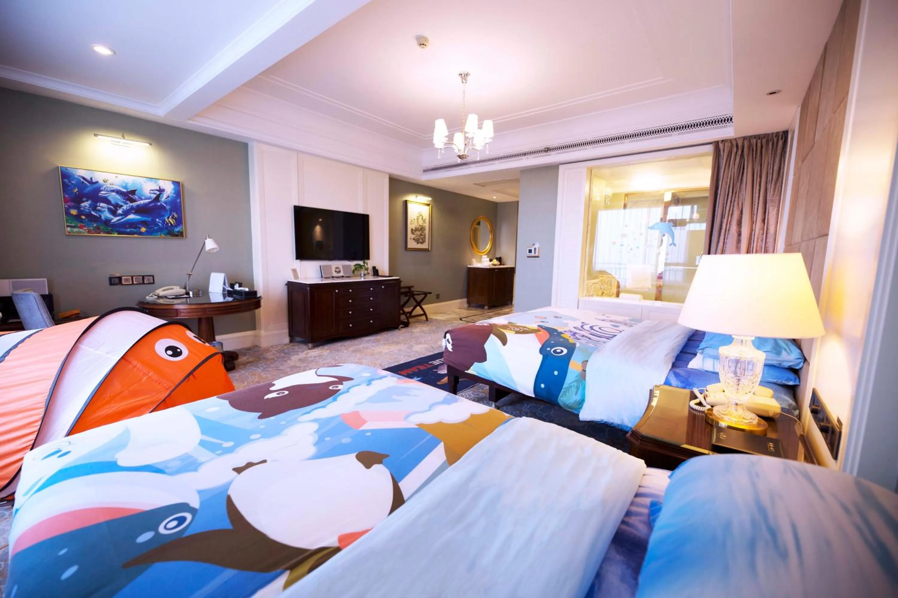 Bed in Qingdao Seaview Garden Hotel