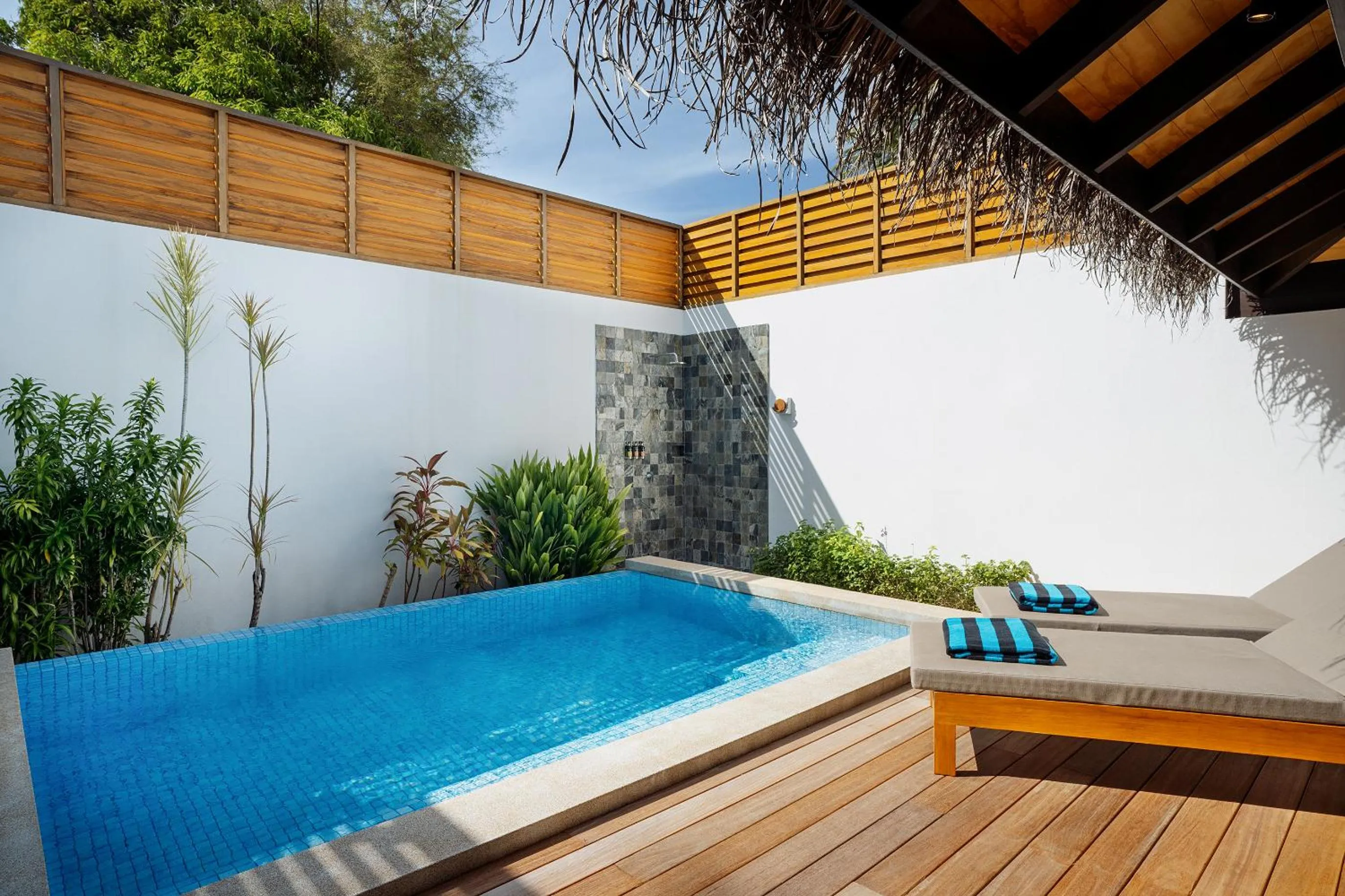 Pool view in Velassaru Maldives