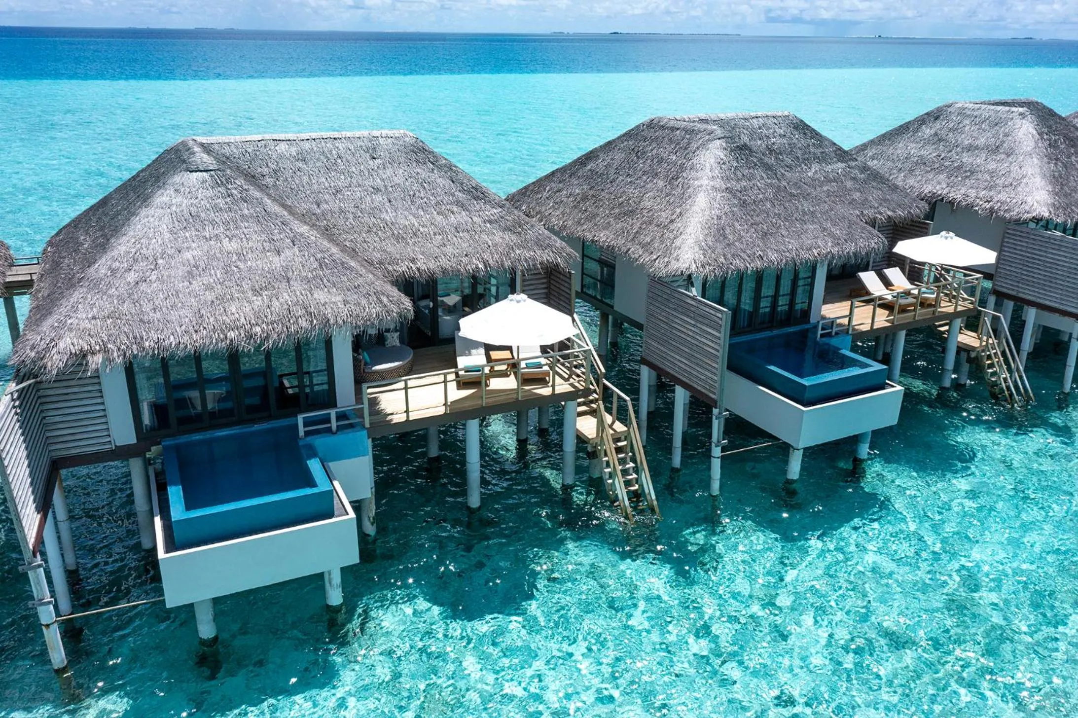 Pool view in Velassaru Maldives