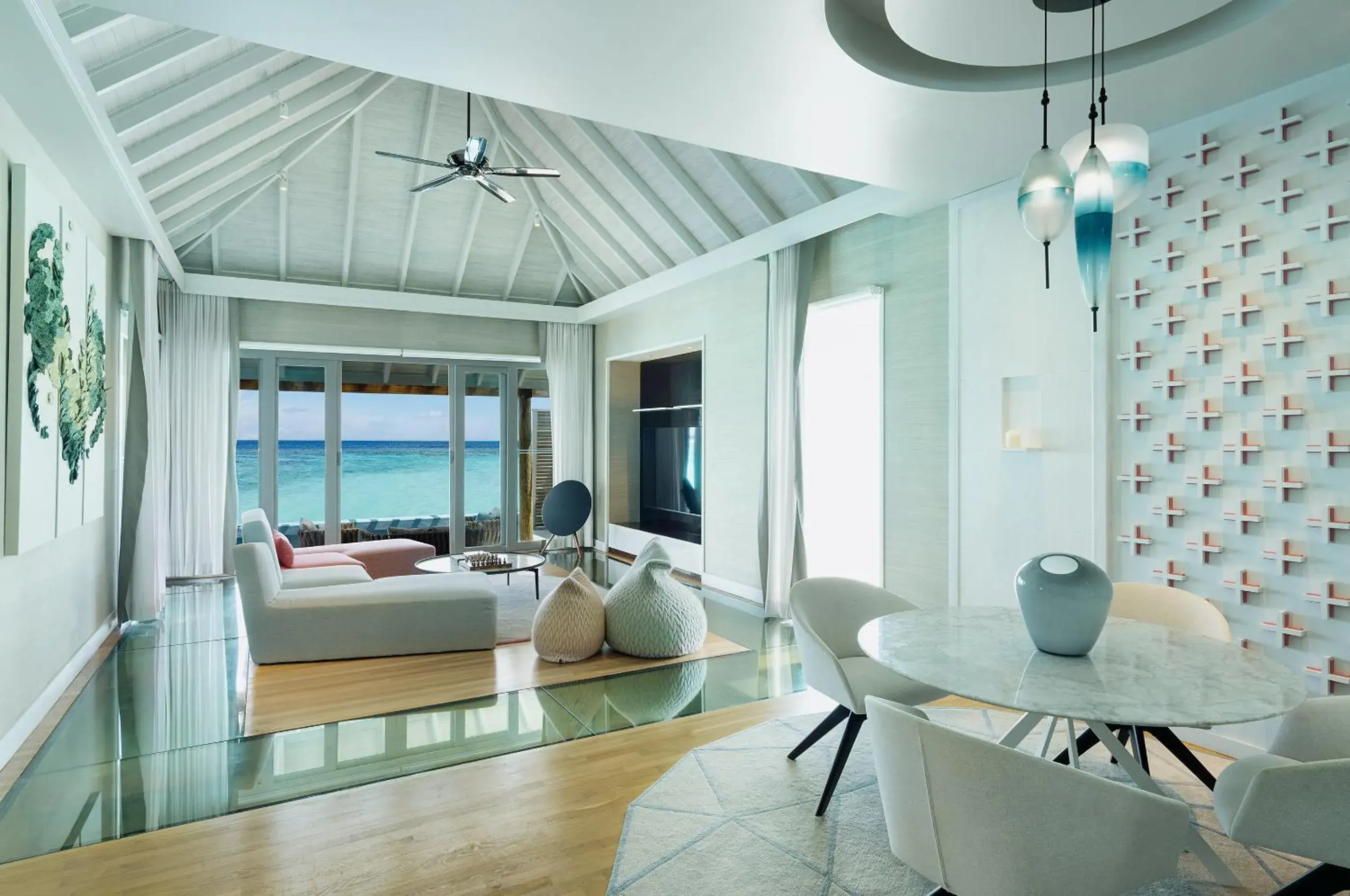 View (from property/room), Bed in Velassaru Maldives View (from property/room), Bed in Velassaru Maldives