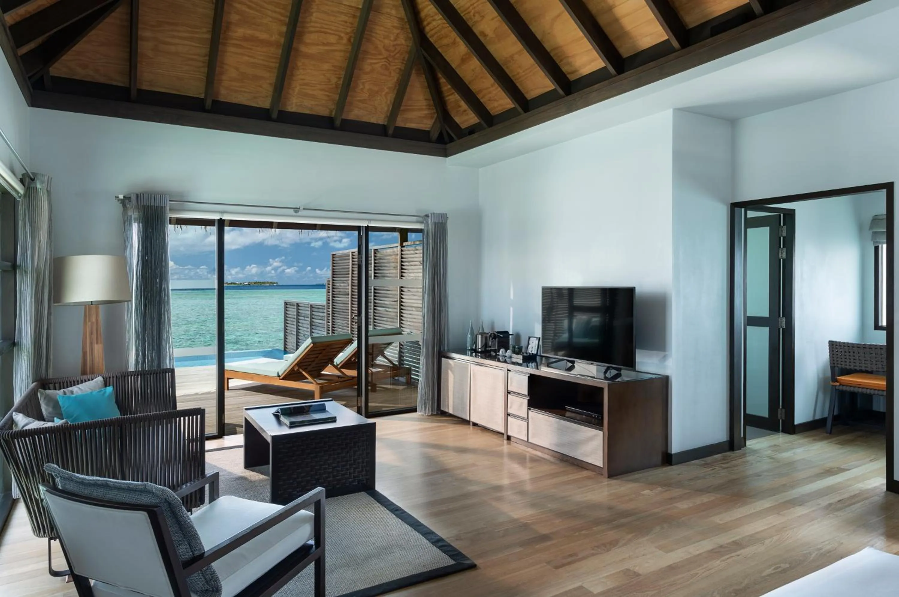 Seating area in Velassaru Maldives