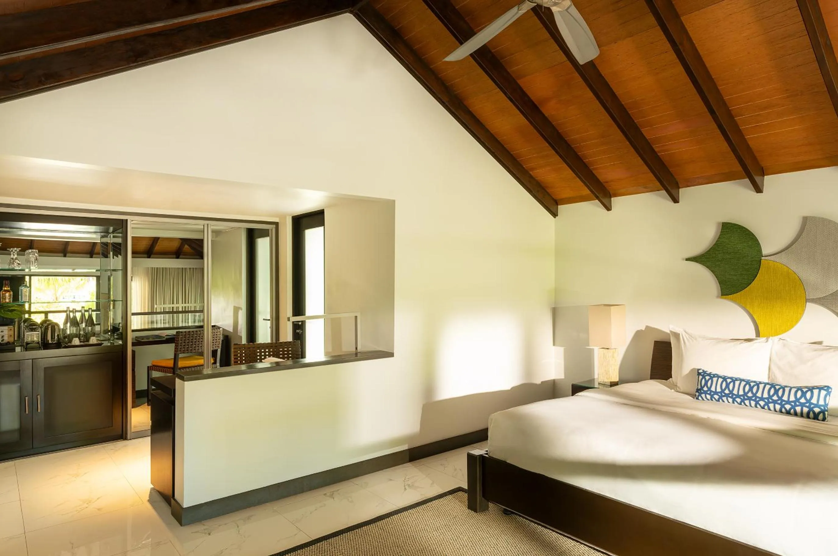 Bed in Velassaru Maldives