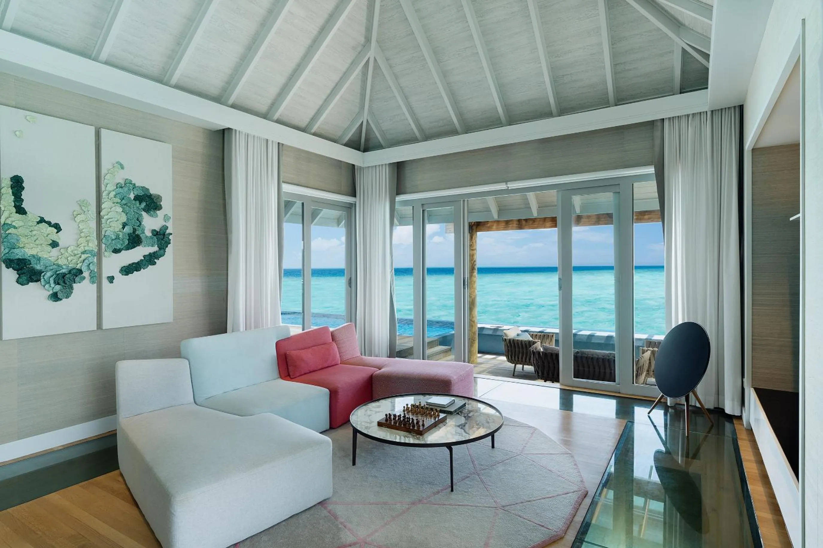 Seating area in Velassaru Maldives