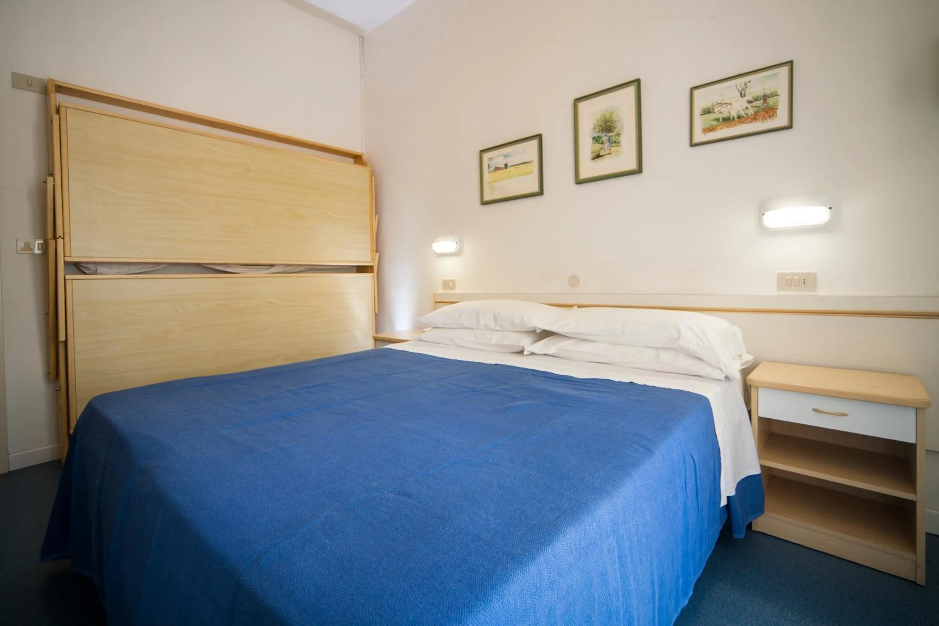 Bed in Hotel Erika