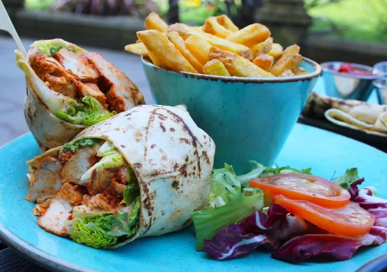 Food close-up in Mitre Hotel Manchester City Centre