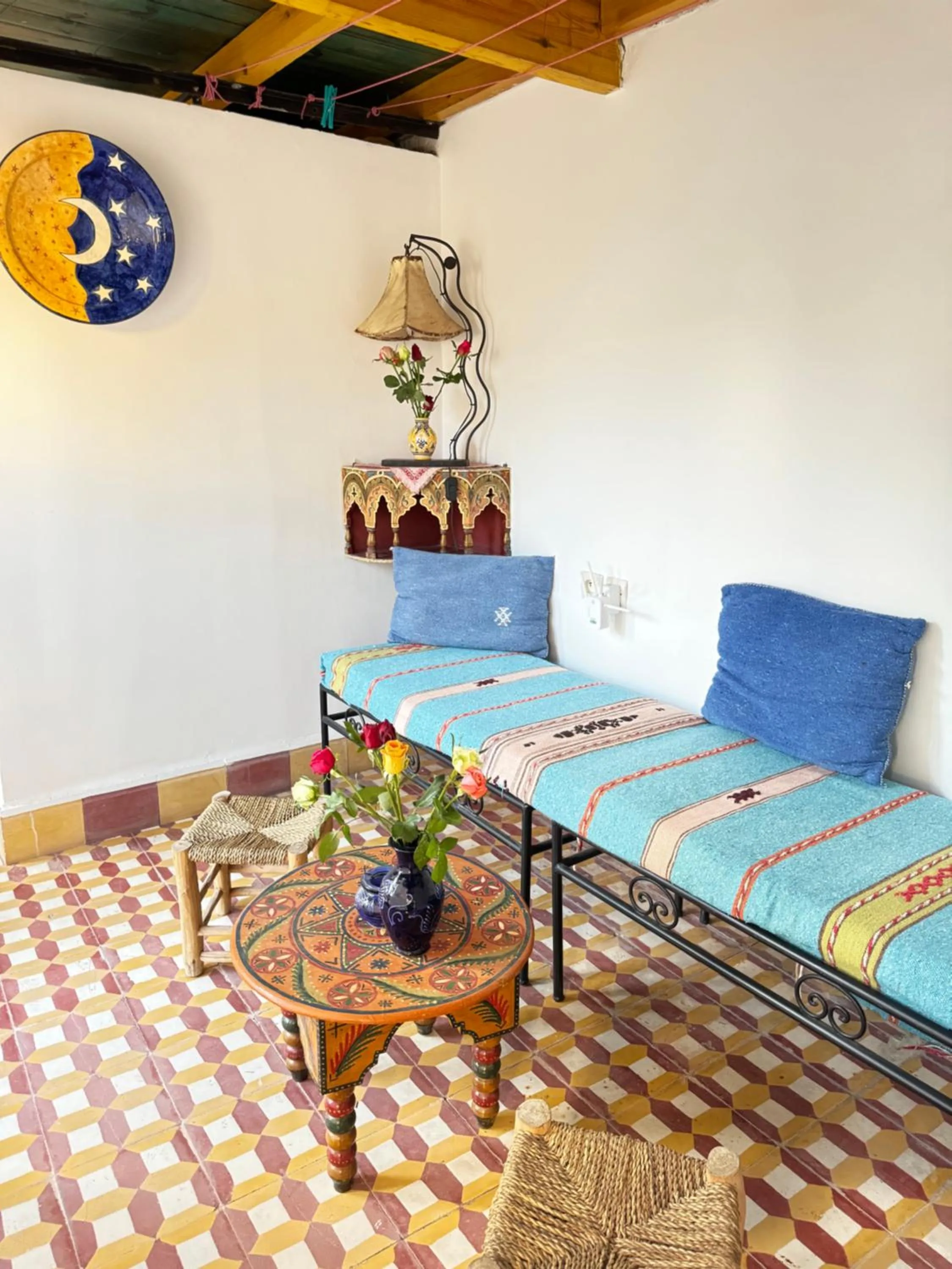 Seating area in Riad Zara