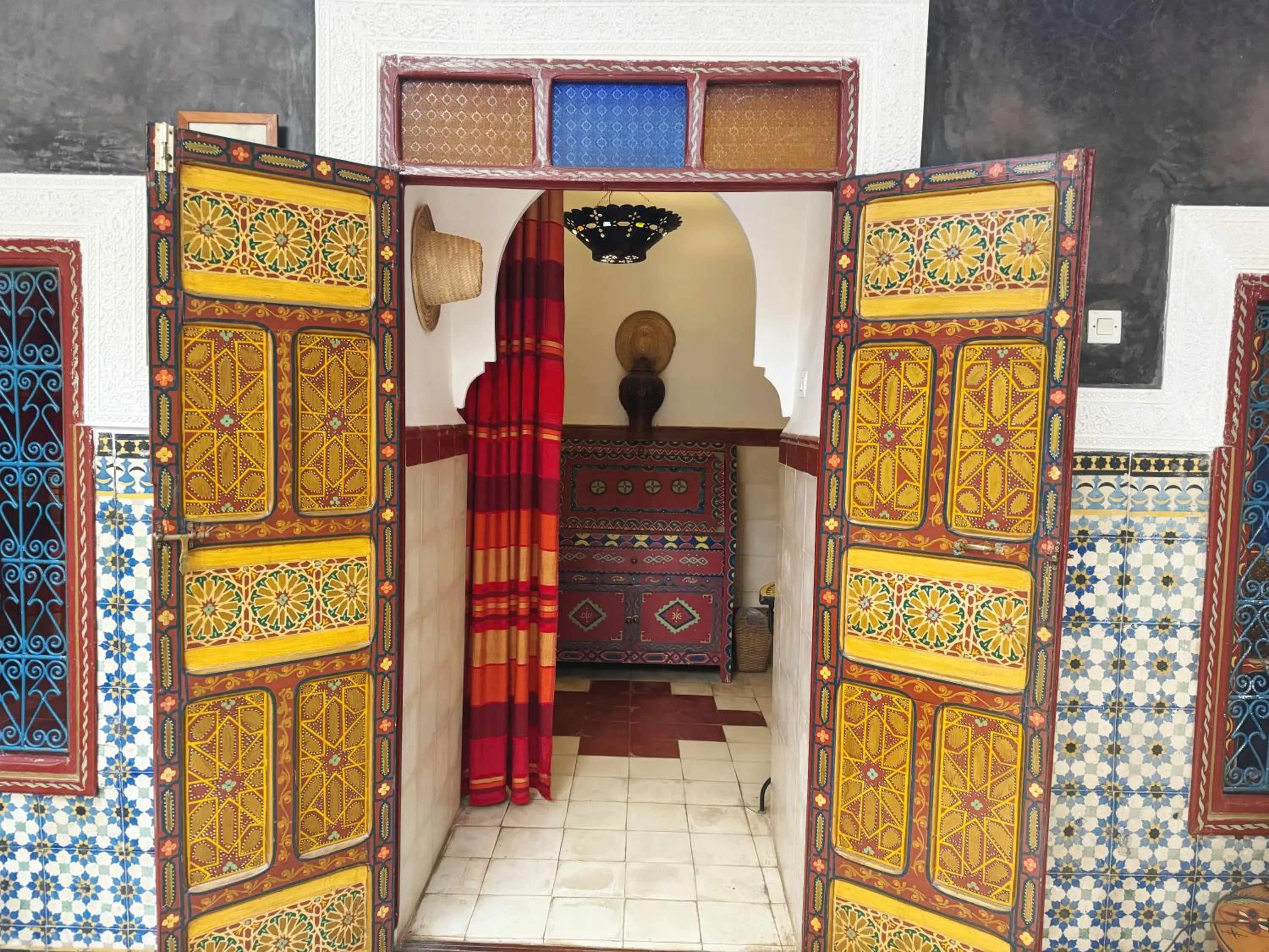 Decorative detail in Riad Zara