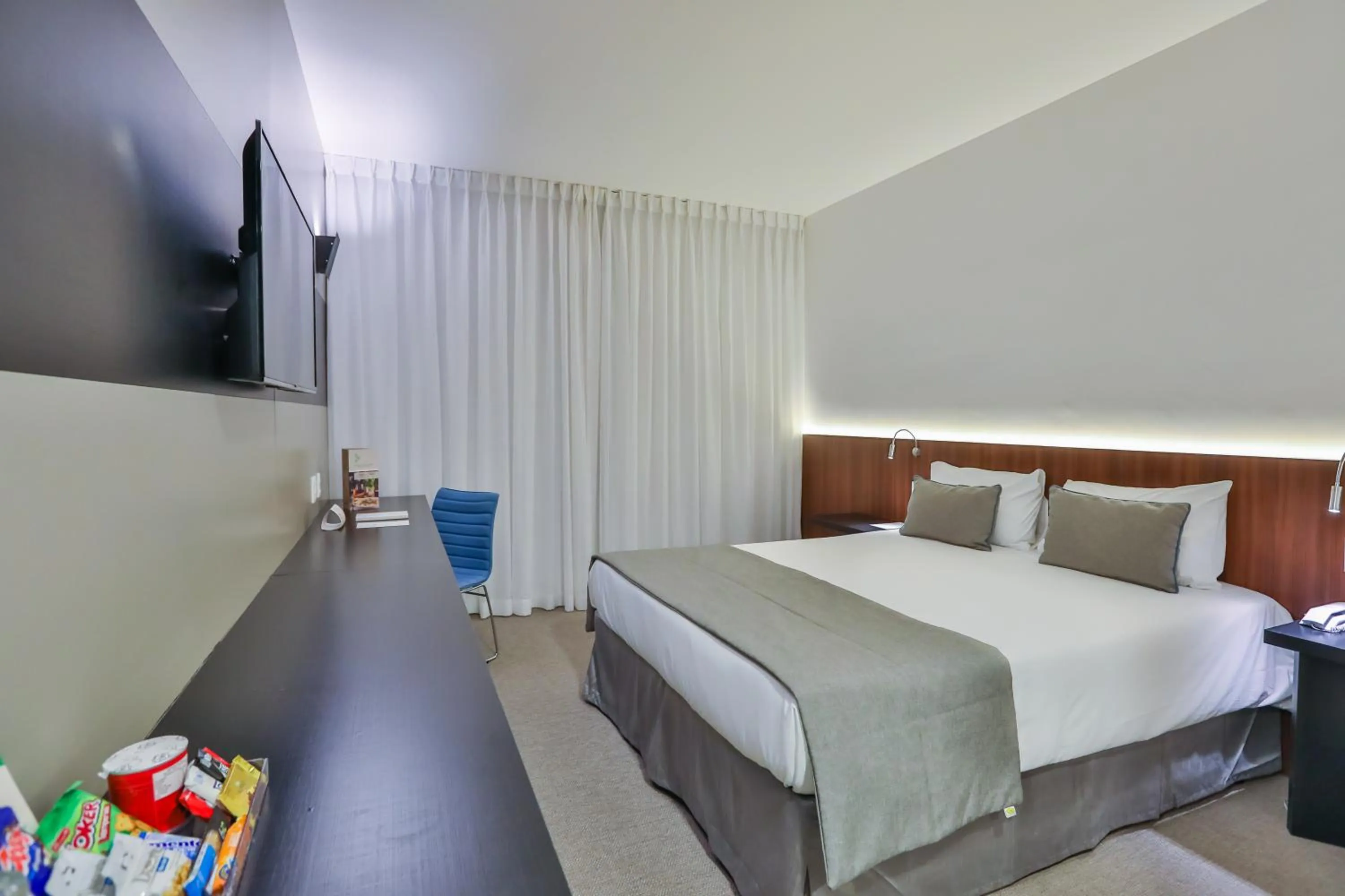 Bed in Wyndham Garden Ribeirão Preto Convention