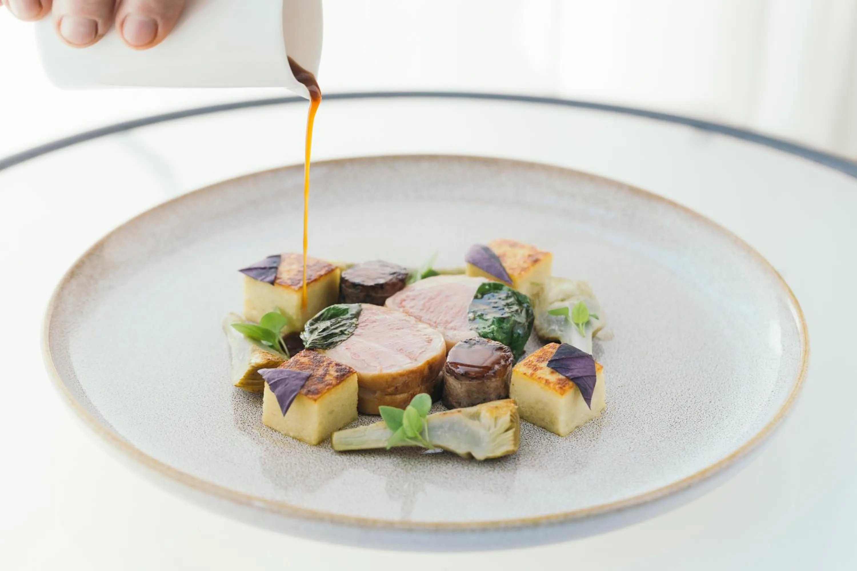 Dinner in Le Carré d'Alethius Logis Hôtel-Restaurant Gastronomique