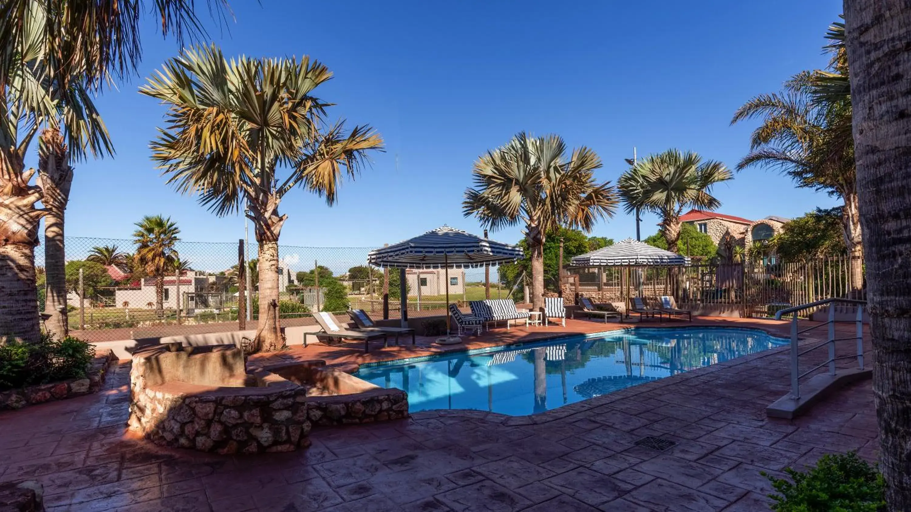 Pool view in Blue Bay Lodge Pool view in Blue Bay Lodge