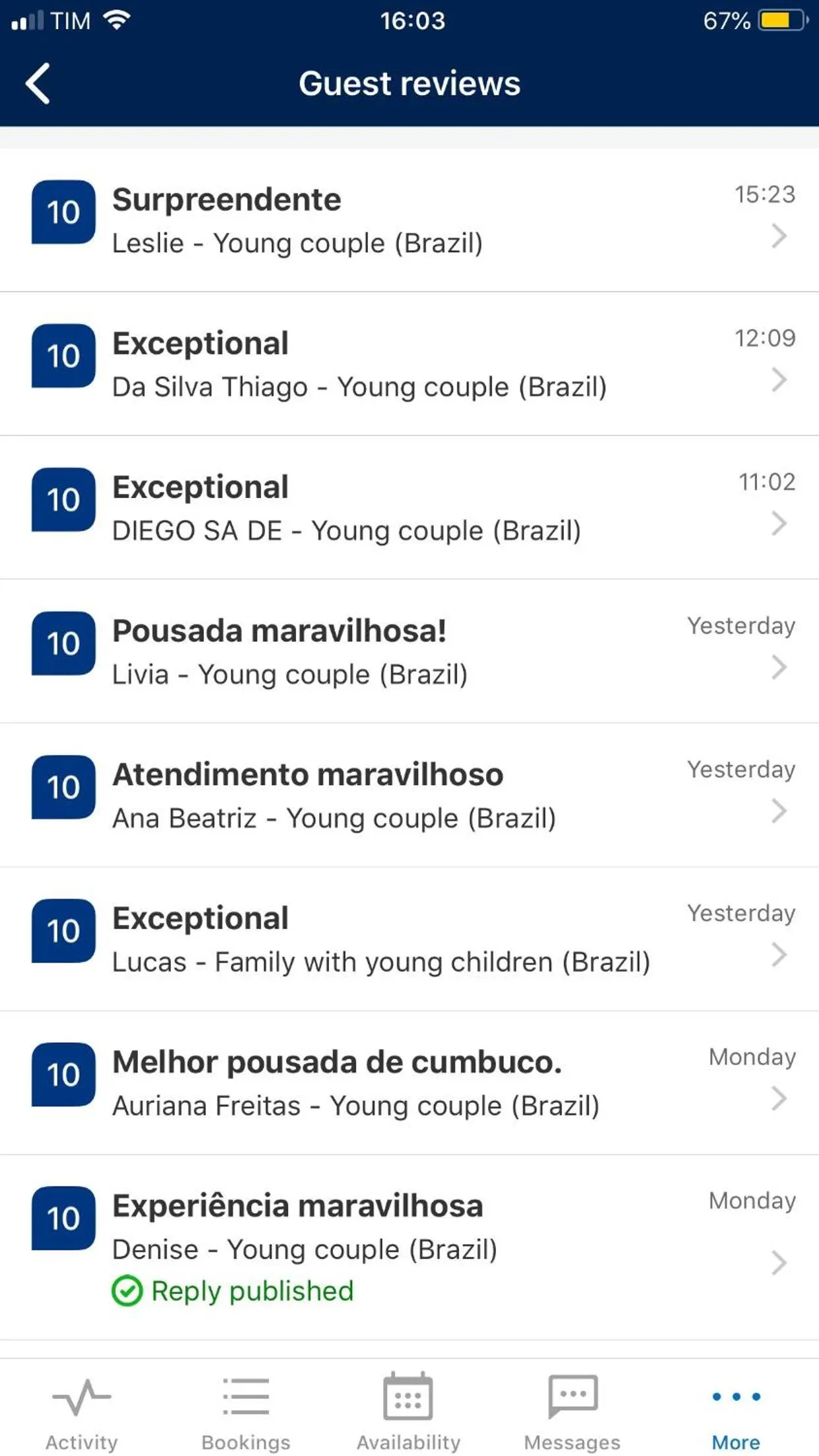 Natural landscape in Xainã Pousada de Charme