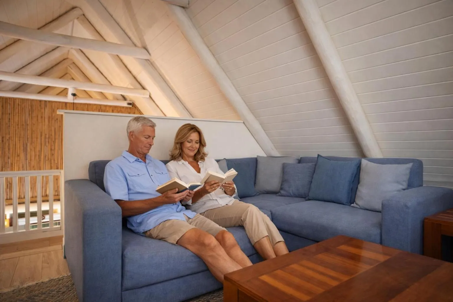 Communal lounge/ TV room in BlueSky Arniston Boutique Guesthouse