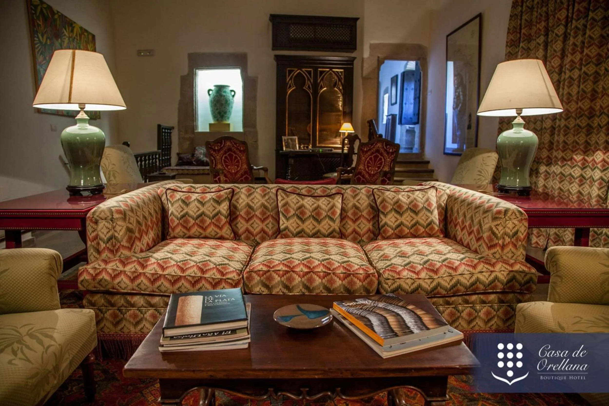 Library in Hotel Boutique Casa de Orellana