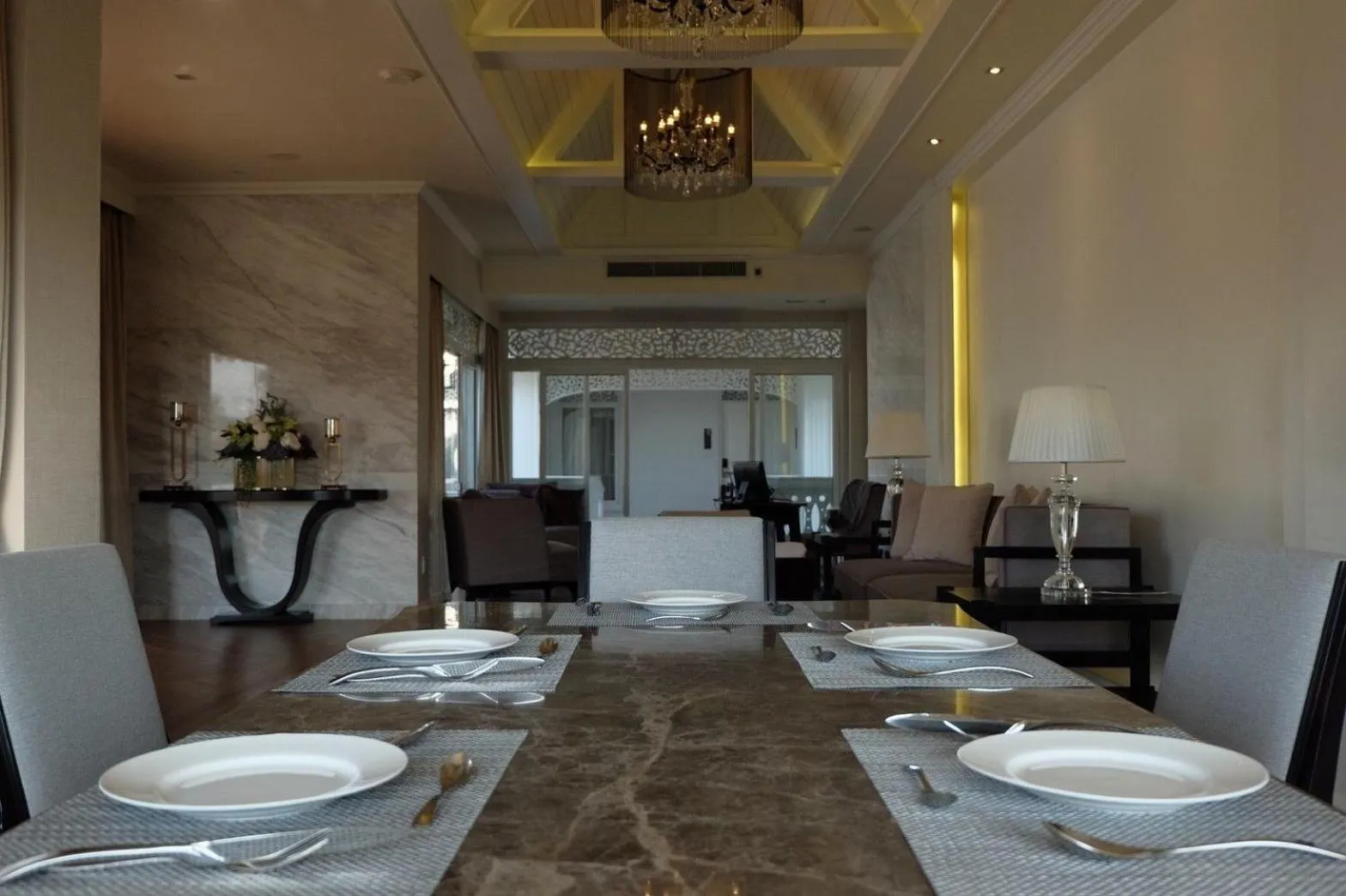 Dining area in NirvaNAN House