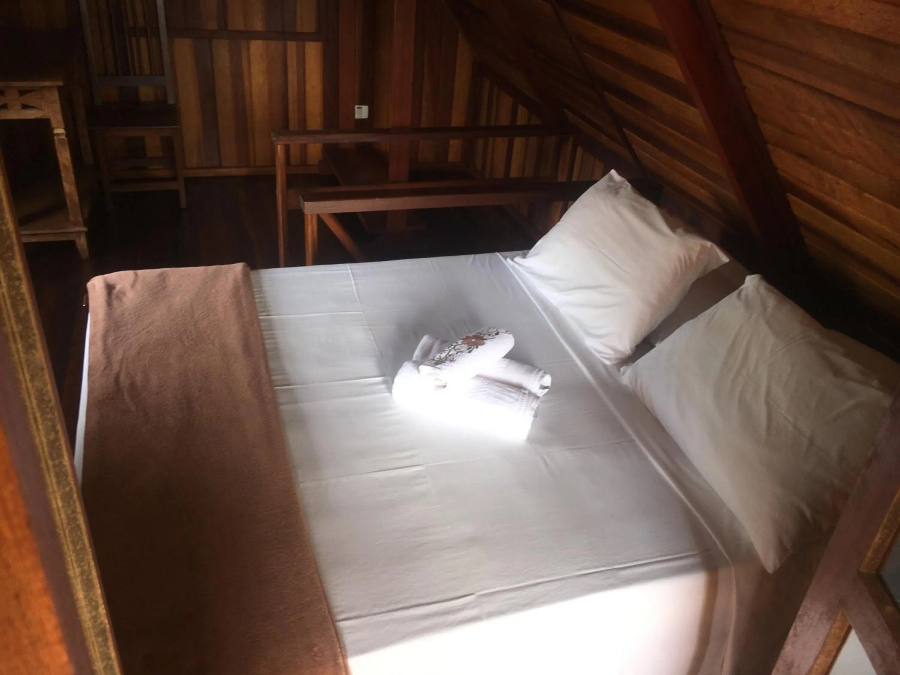 Bed in Pousada Refugio do Pirata