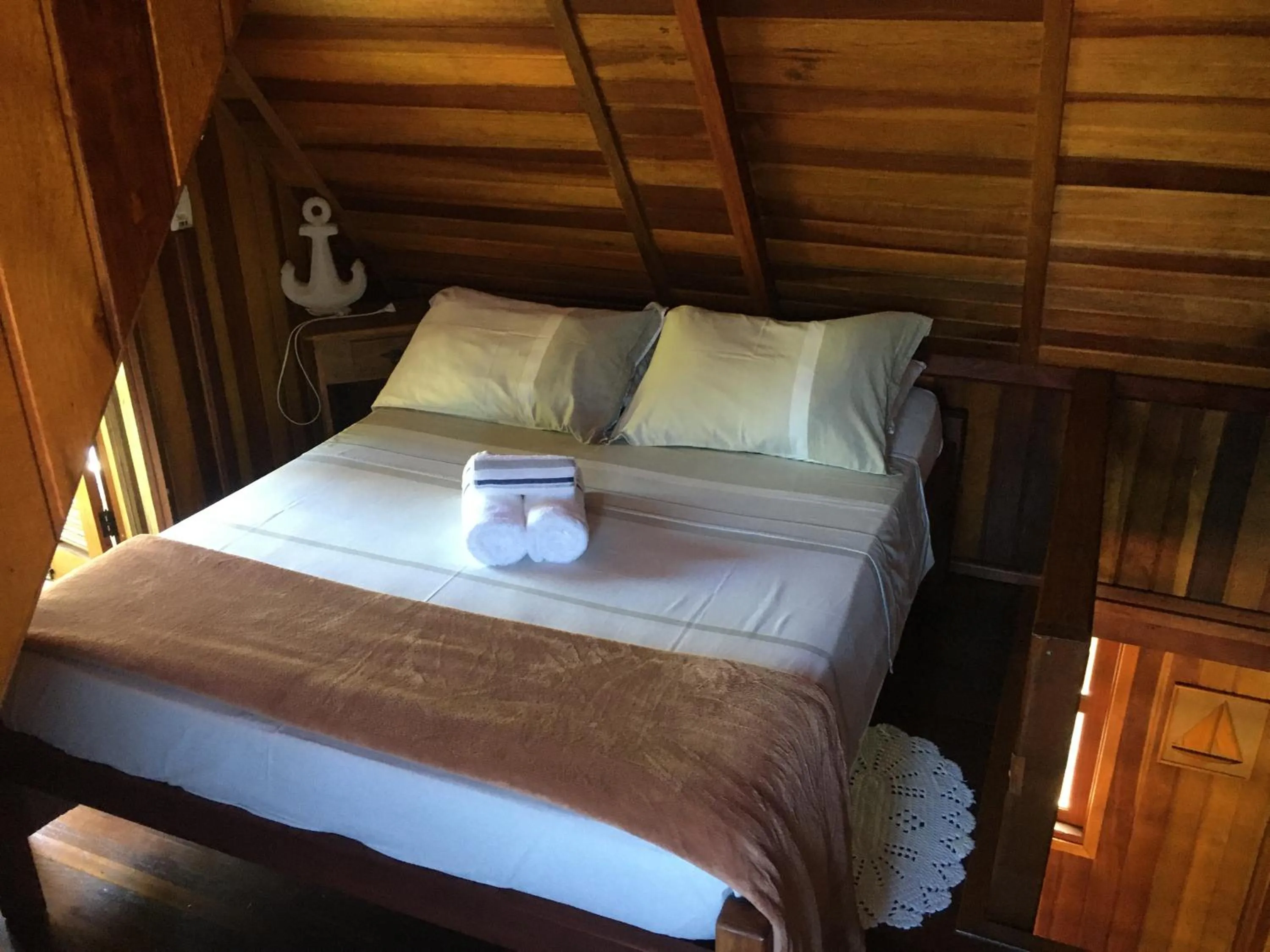 Bed in Pousada Refugio do Pirata
