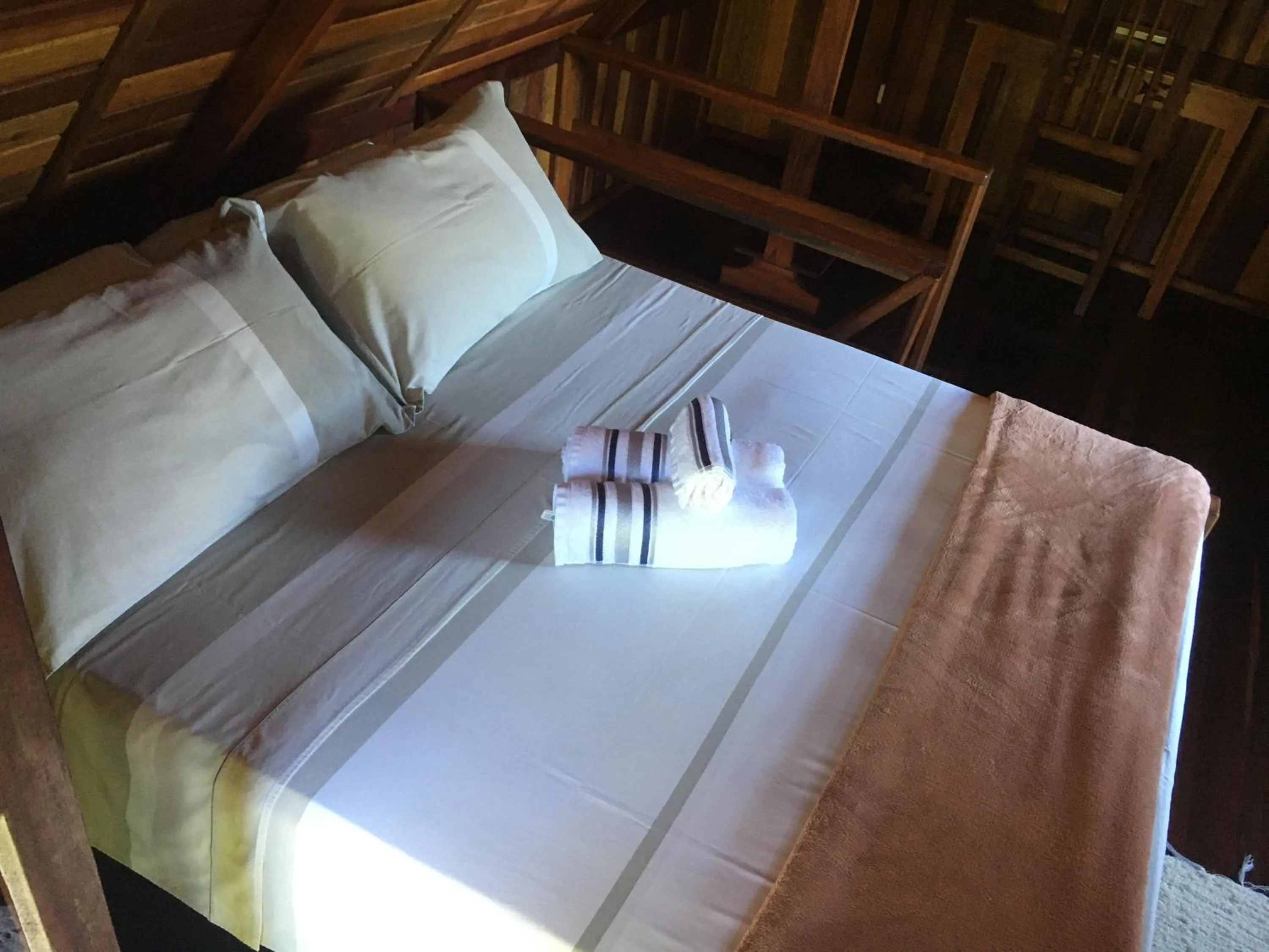 Bed in Pousada Refugio do Pirata