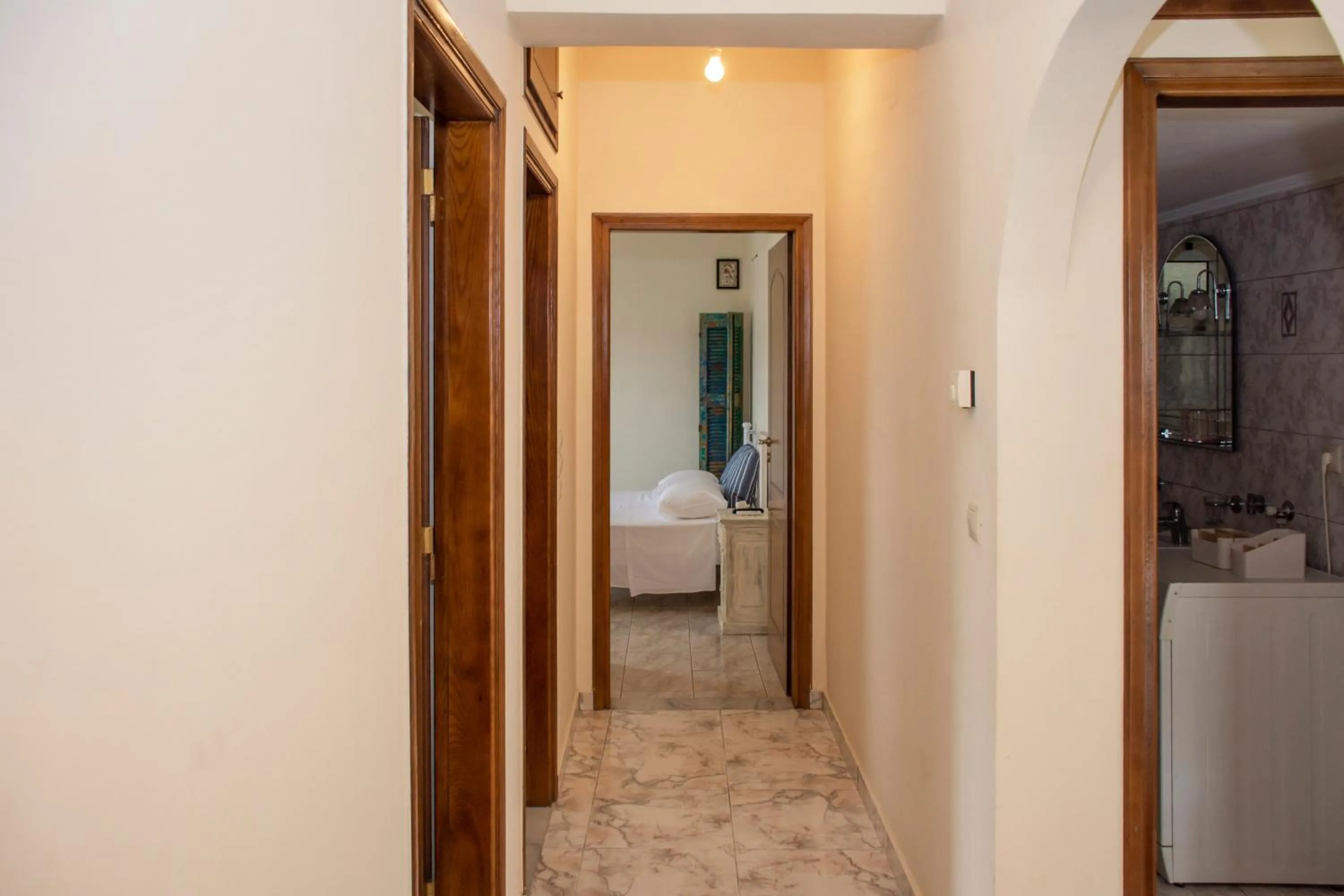 Property building, Bed in Christina Apartment