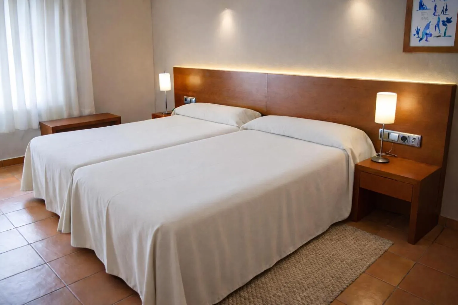 Bedroom, Bed in Hotel Santuari Balaguer