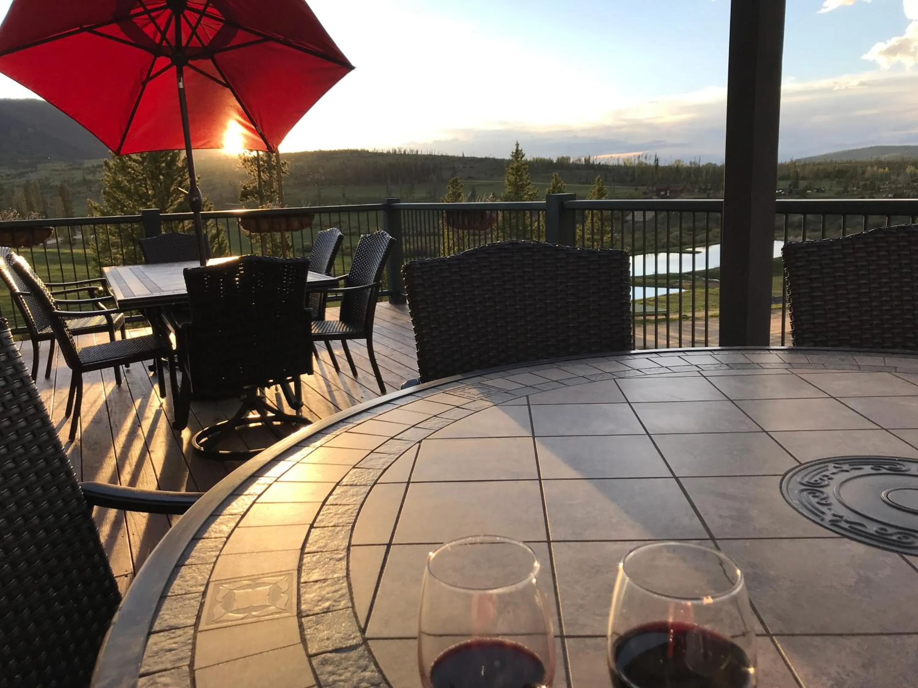 Patio in Hideaway Mountain Lodge