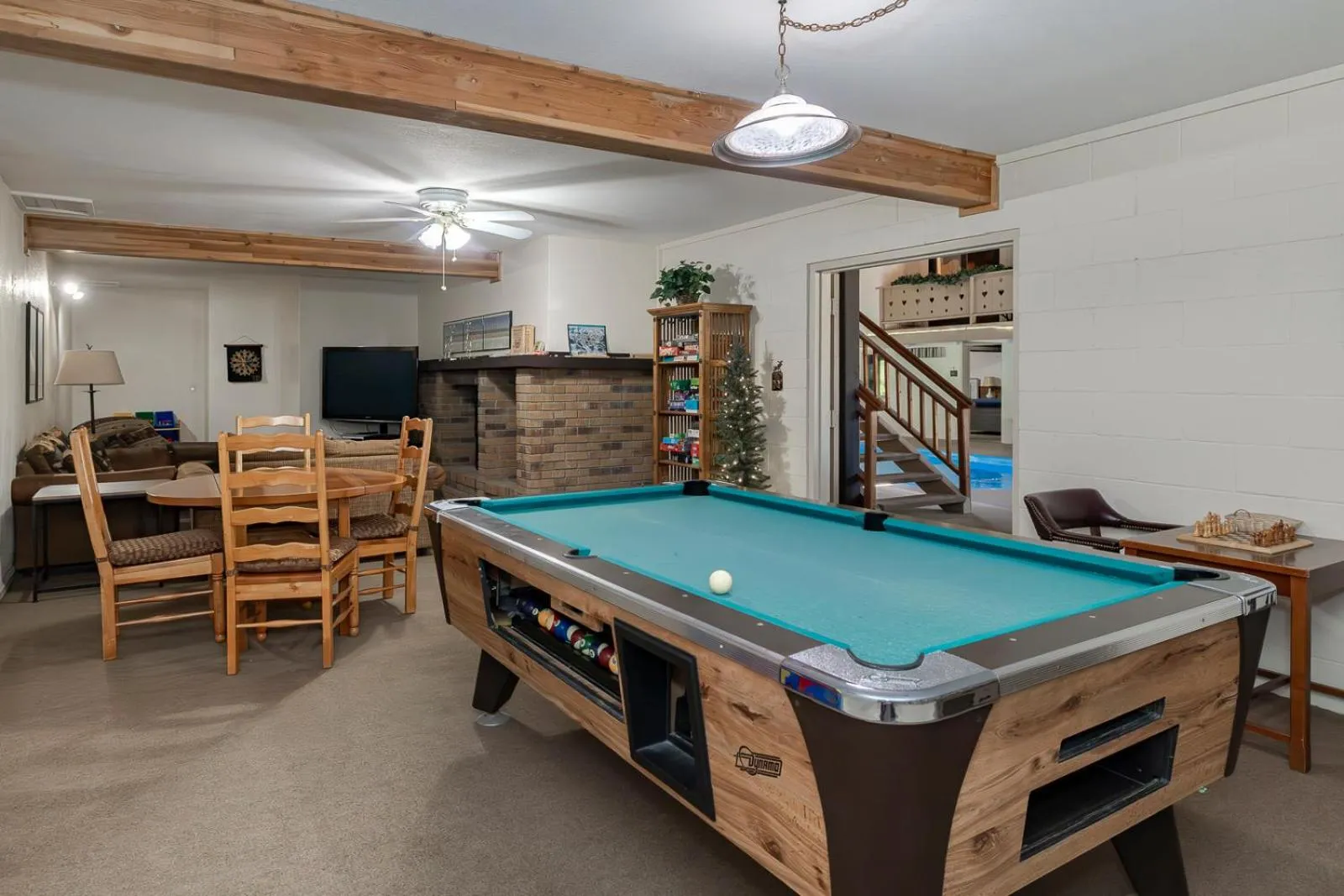 Game Room in Hideaway Mountain Lodge