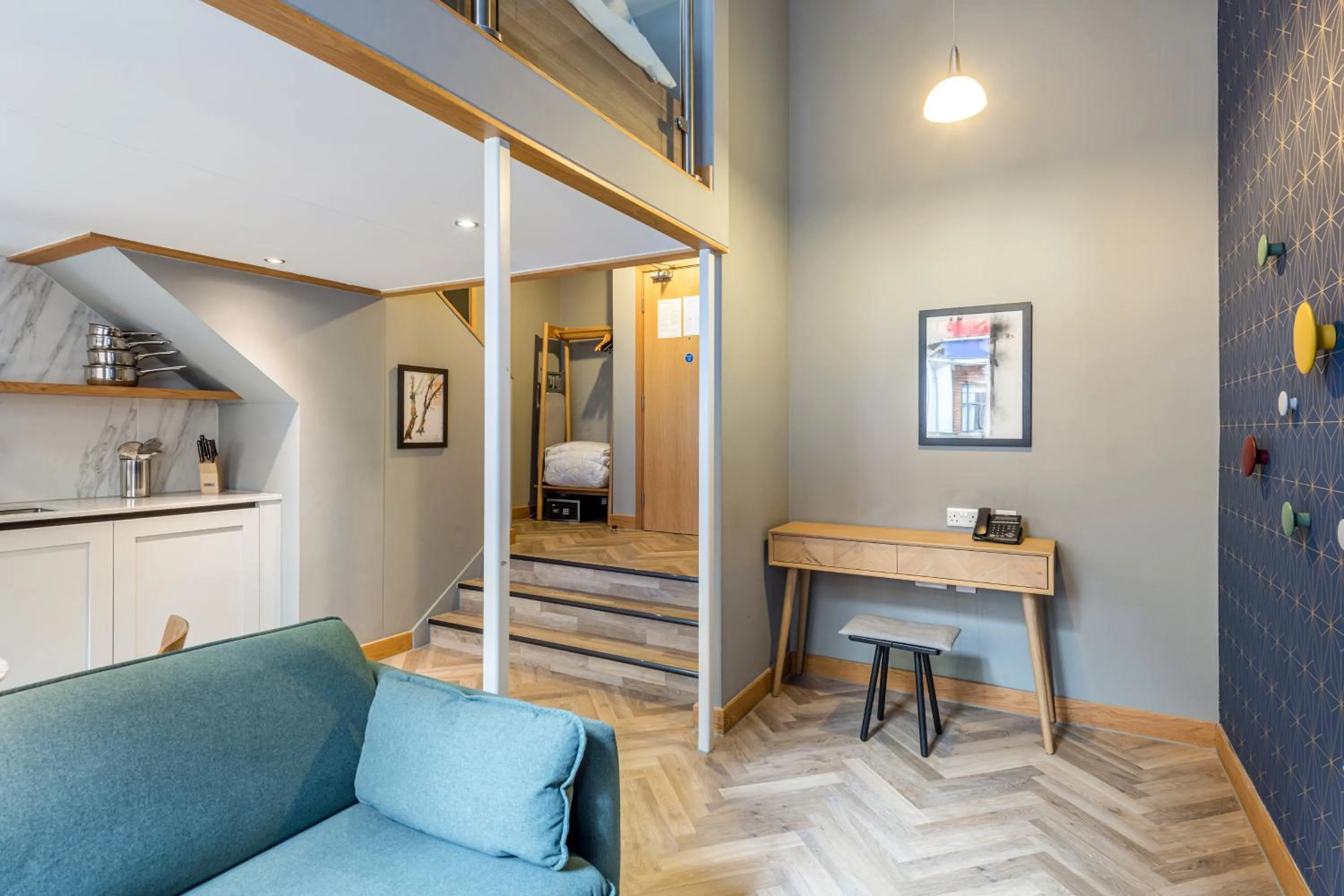 Living room in KM Apartments