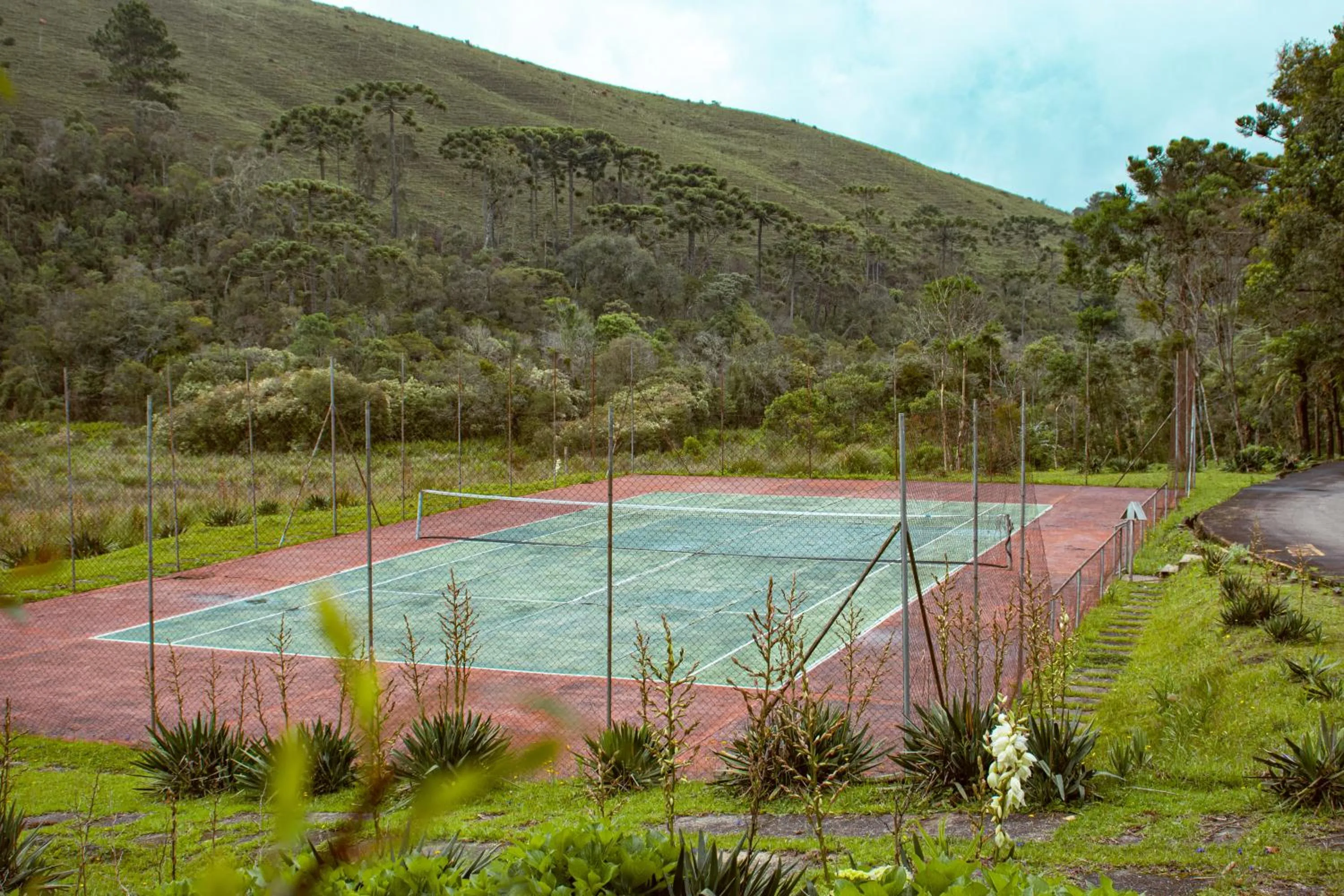 Tennis court in Plaza Inn Week Inn